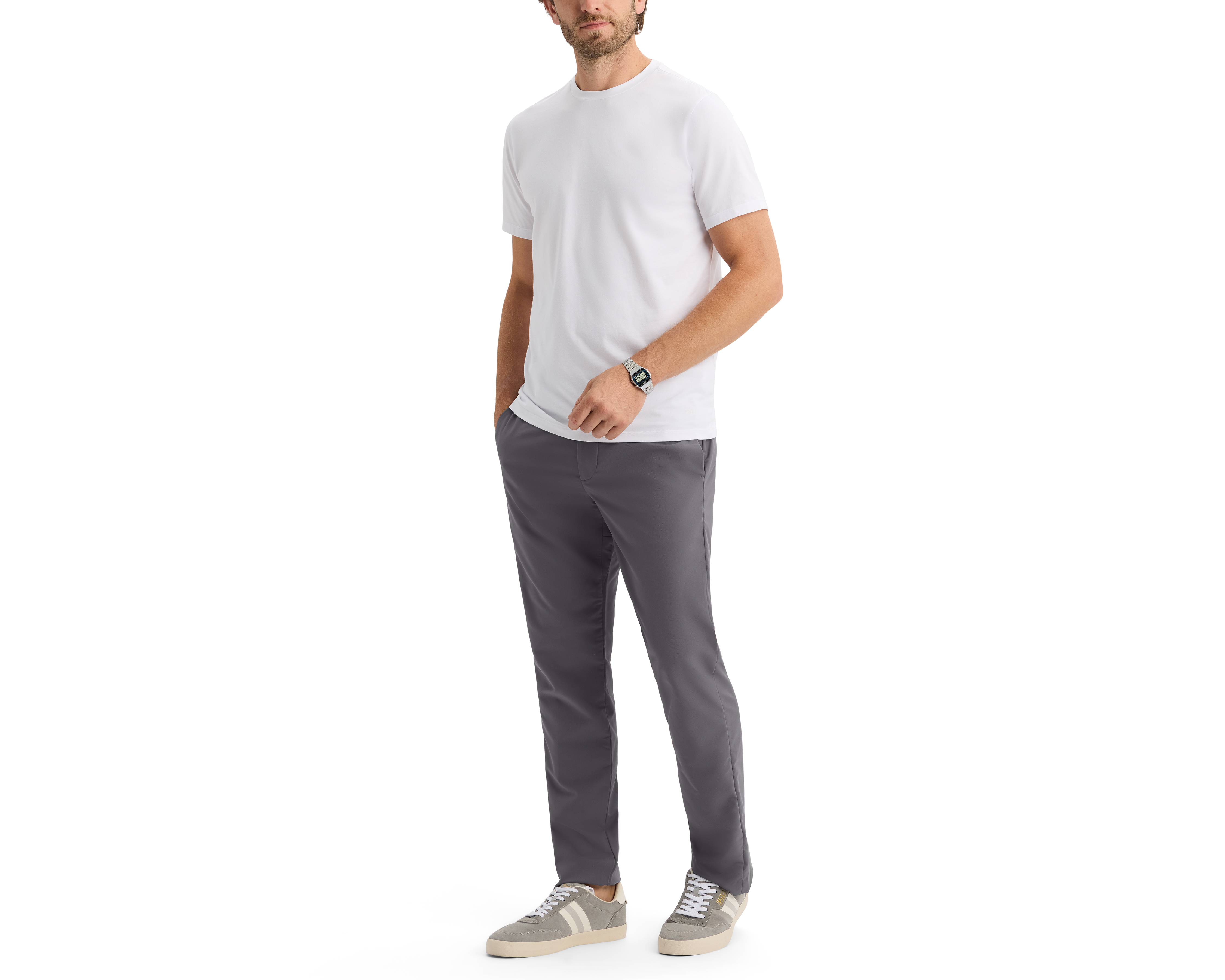 Foto 2 | Foto 2 | Playera de Cuello Redondo Blanca Dockers para Hombre