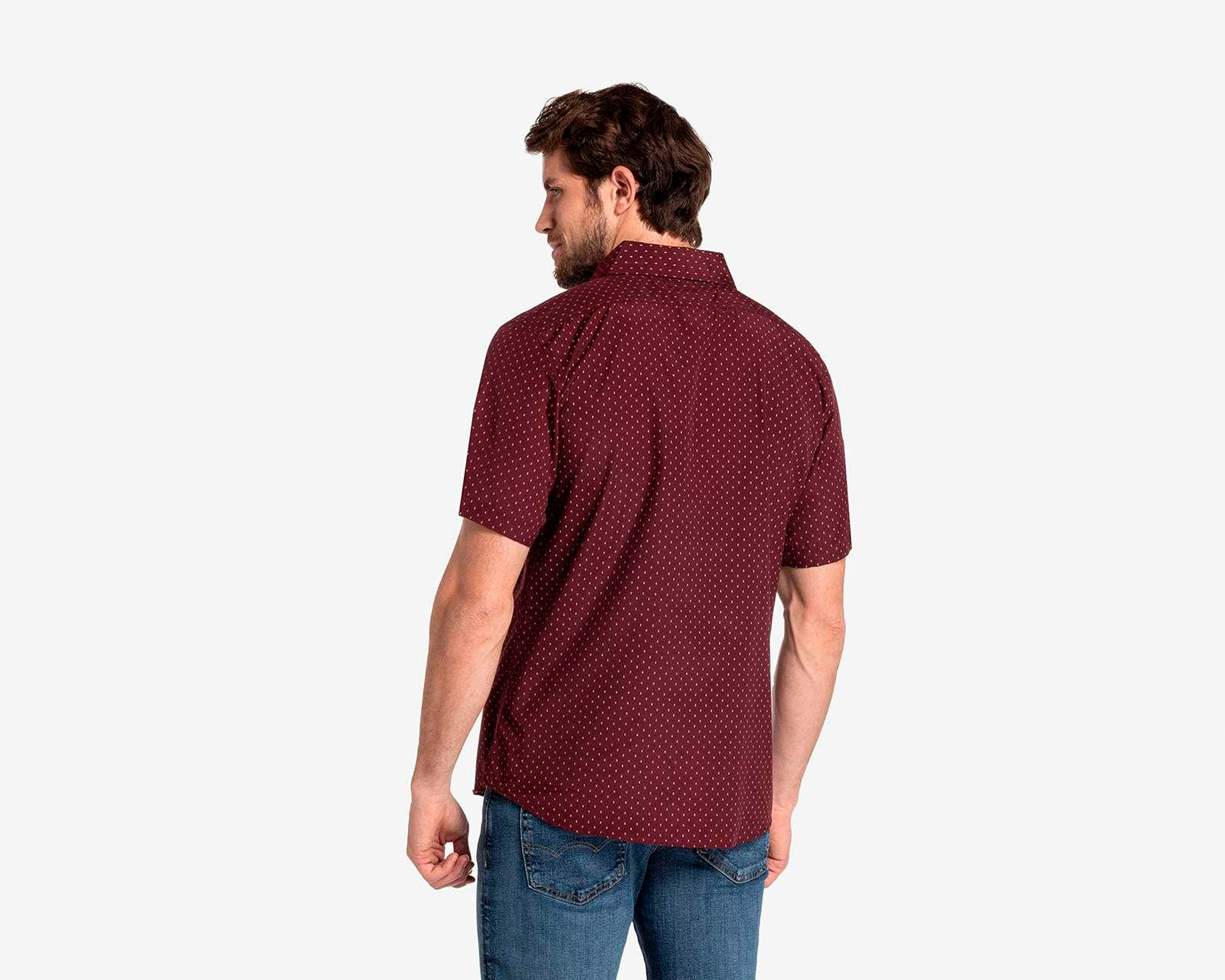 Foto 3 pulgar | Foto 2 | Camisa Casual Refill Regular Fit con Miniprint