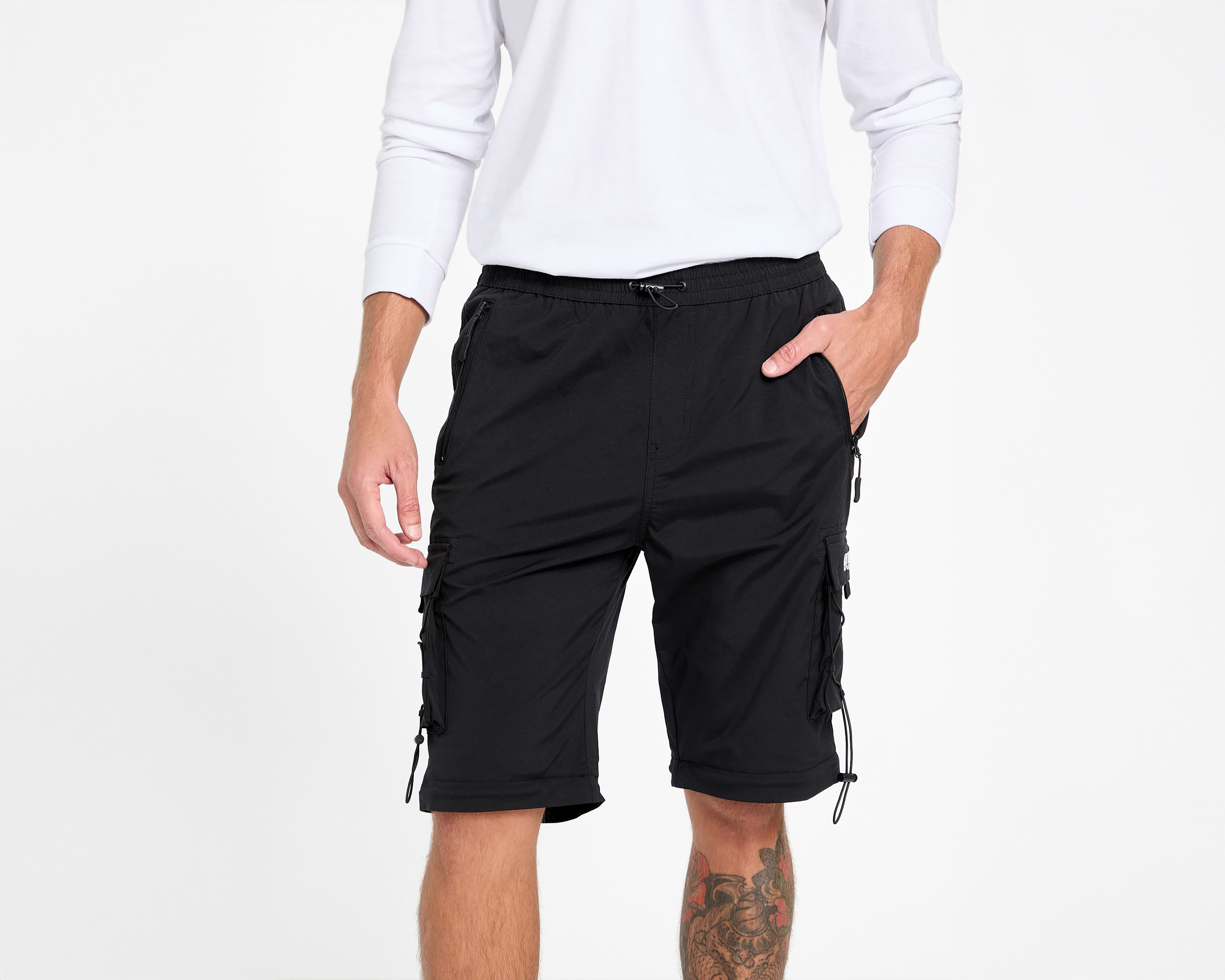 Foto 6 | Foto 6 | Pantalón Cargo Guess Negro para Hombre