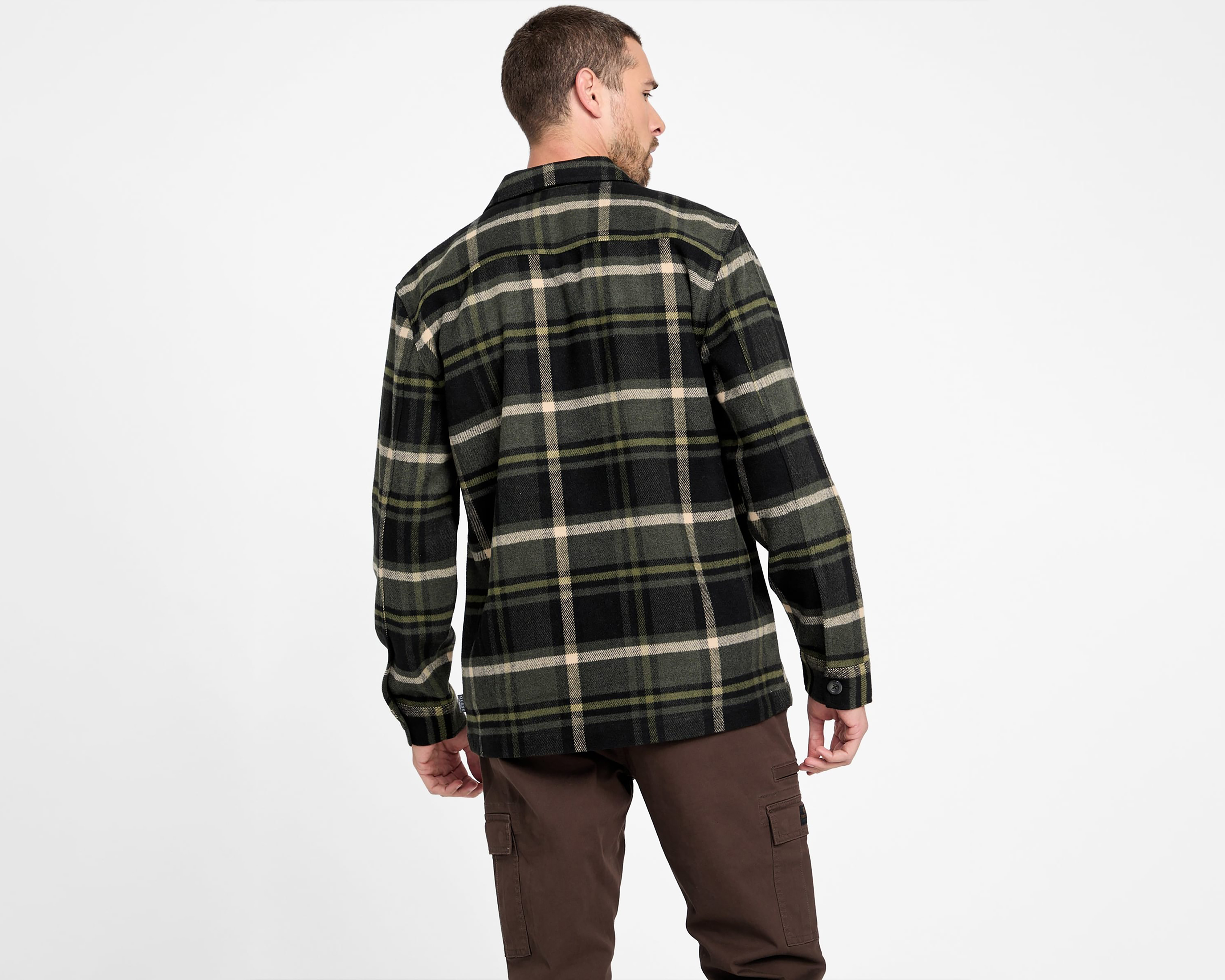 Foto 4 pulgar | Foto 3 | Camisa Casual Guess Regular a Cuadros para Hombre