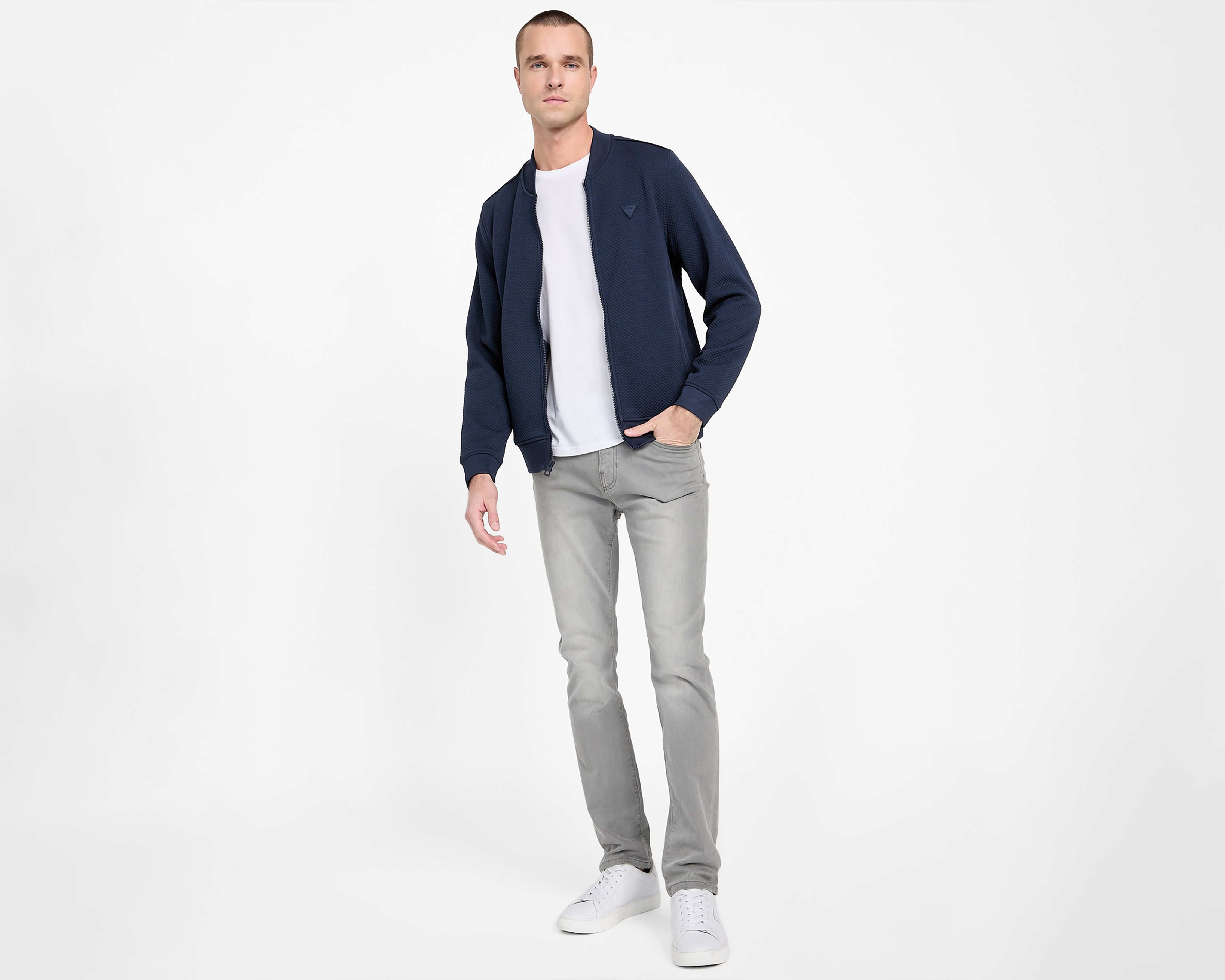 Foto 2 | Foto 2 | Chamarra Bomber Guess para Hombre