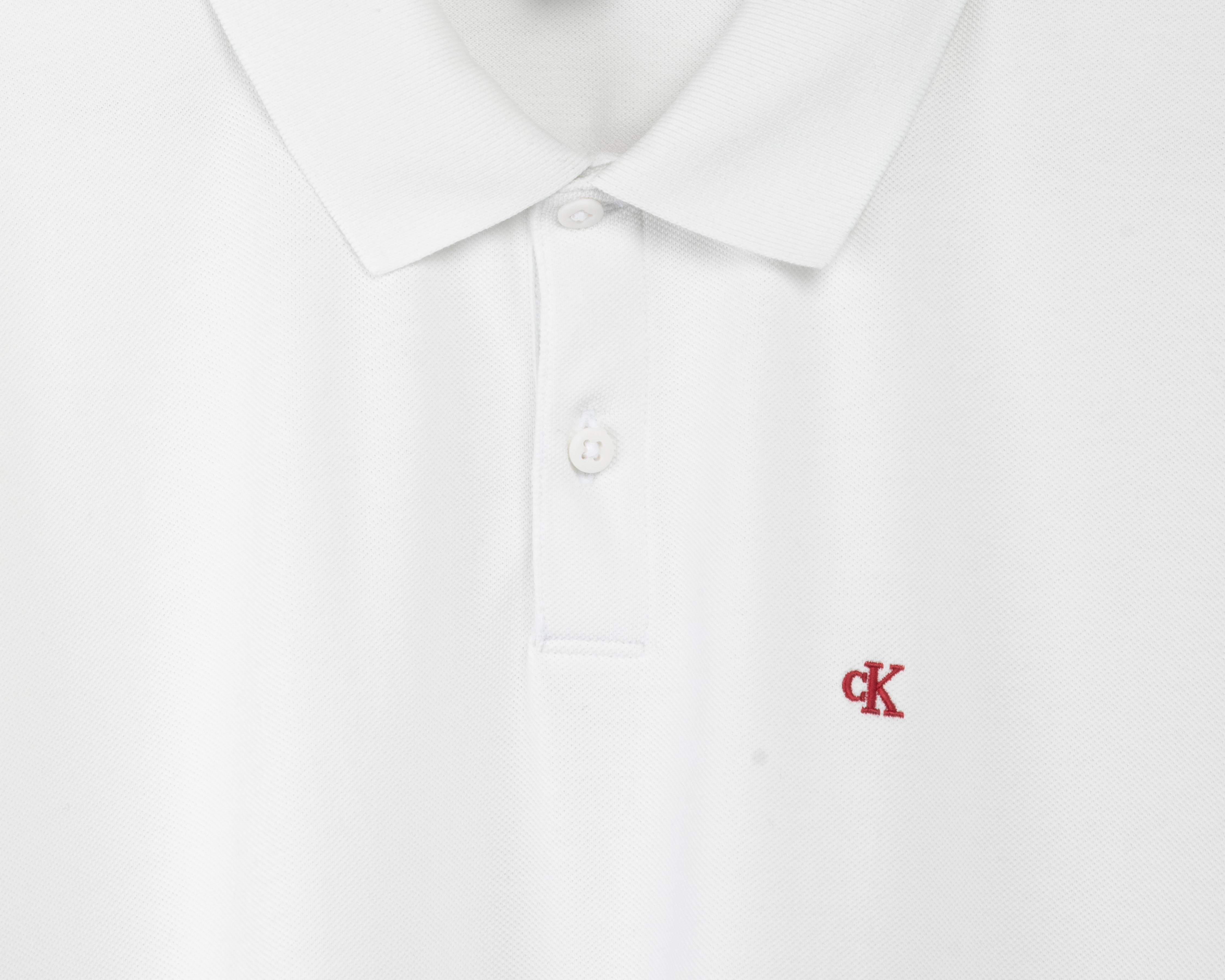 Foto 4 pulgar | Foto 3 | Playera Polo Calvin Klein Blanca para Hombre