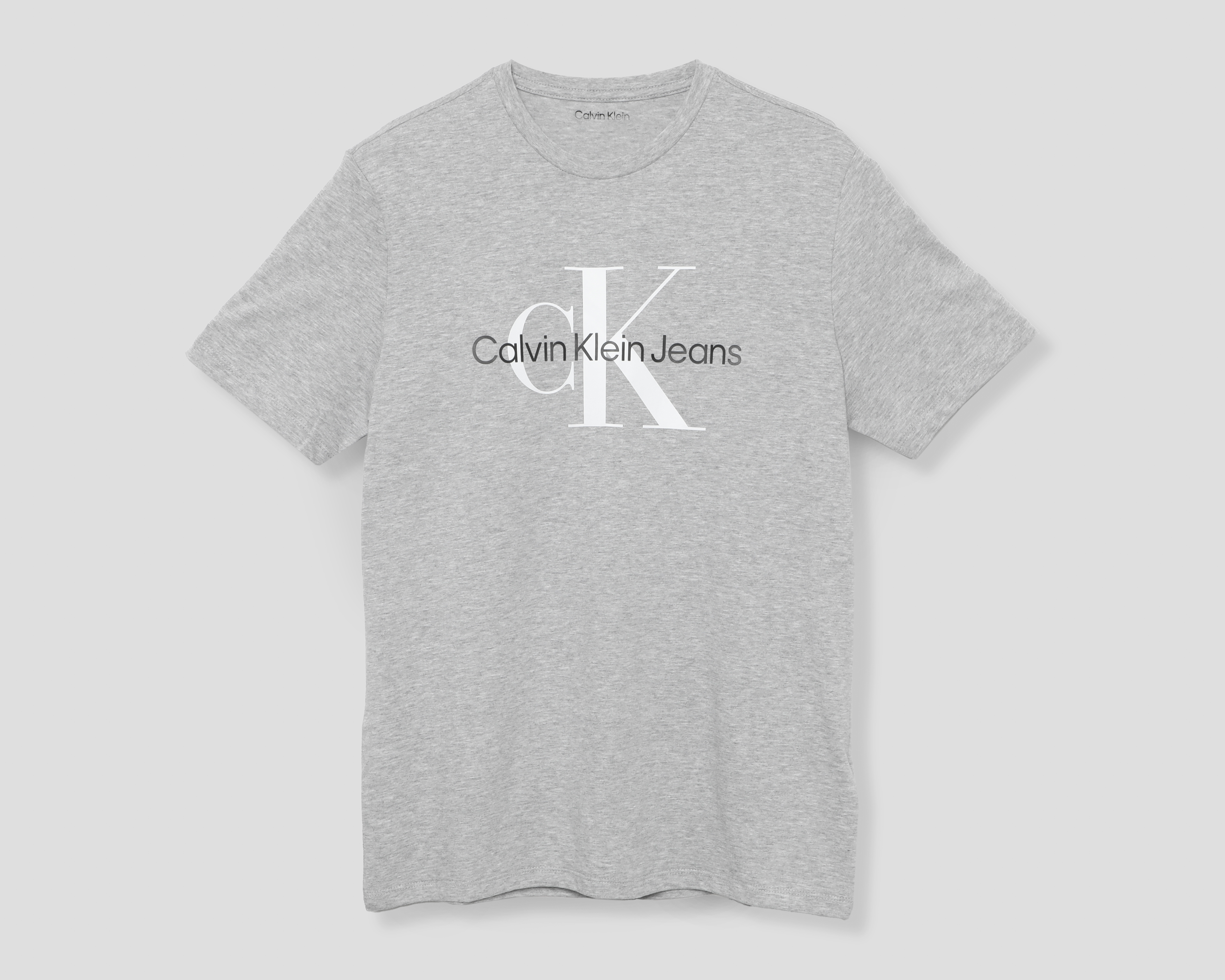 Playera Cuello Redondo Gris Calvin Klein para Hombre