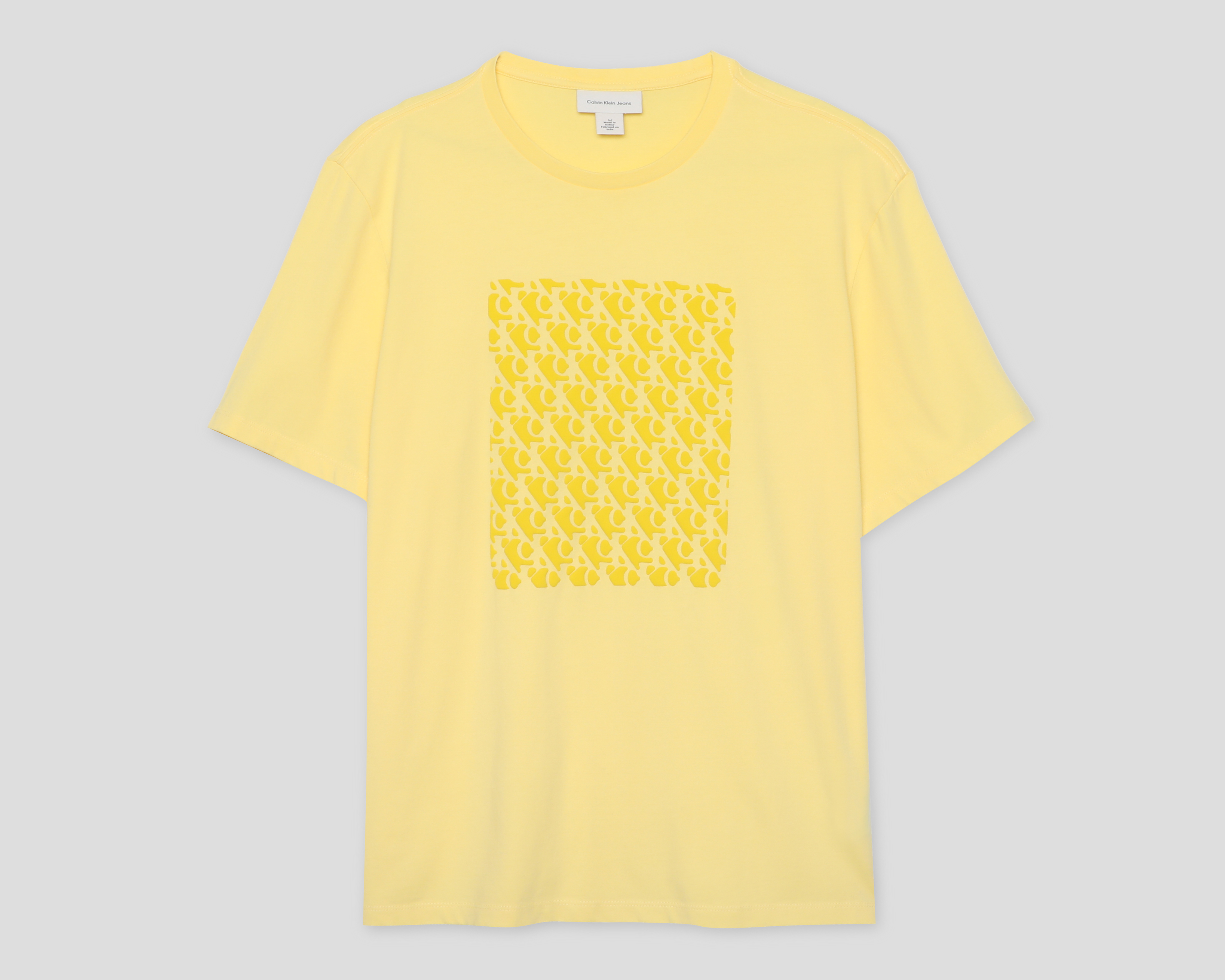 Playera Cuello Redondo Amarilla Calvin Klein para Hombre