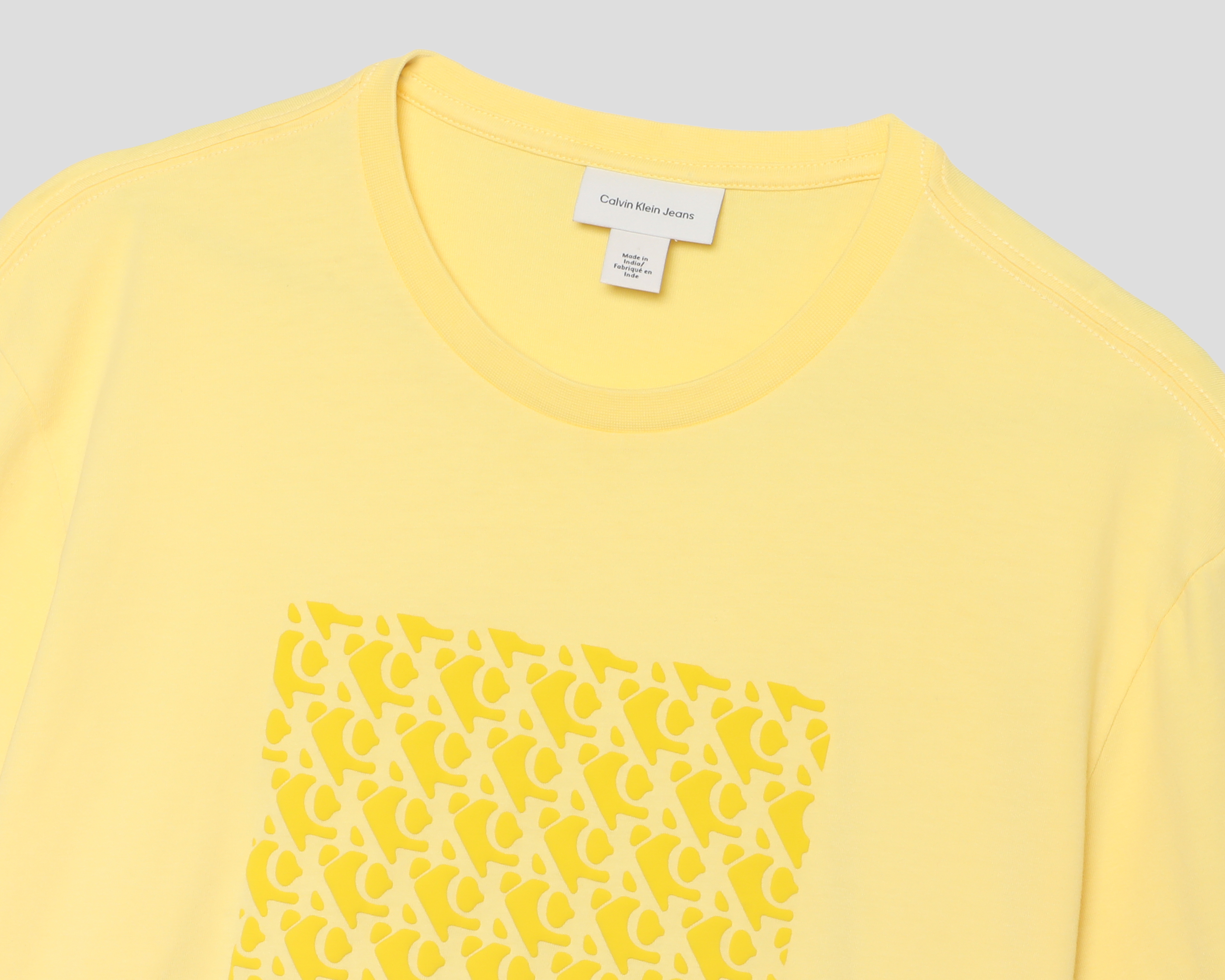 Foto 3 | Foto 3 | Playera Cuello Redondo Amarilla Calvin Klein para Hombre