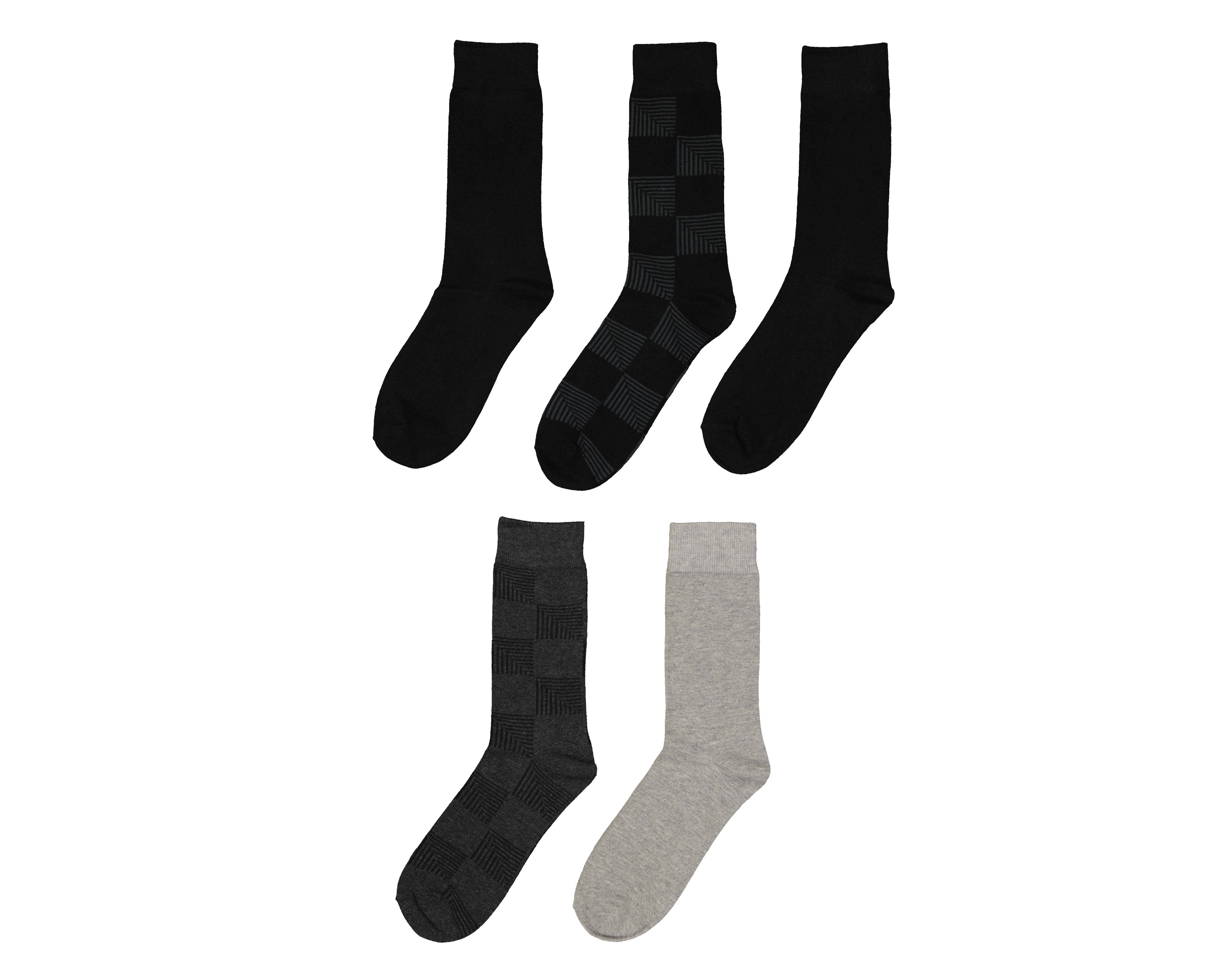 Foto 2 pulgar | Foto 1 | Calcetas Largas Wall Street para Hombre 5 Pares