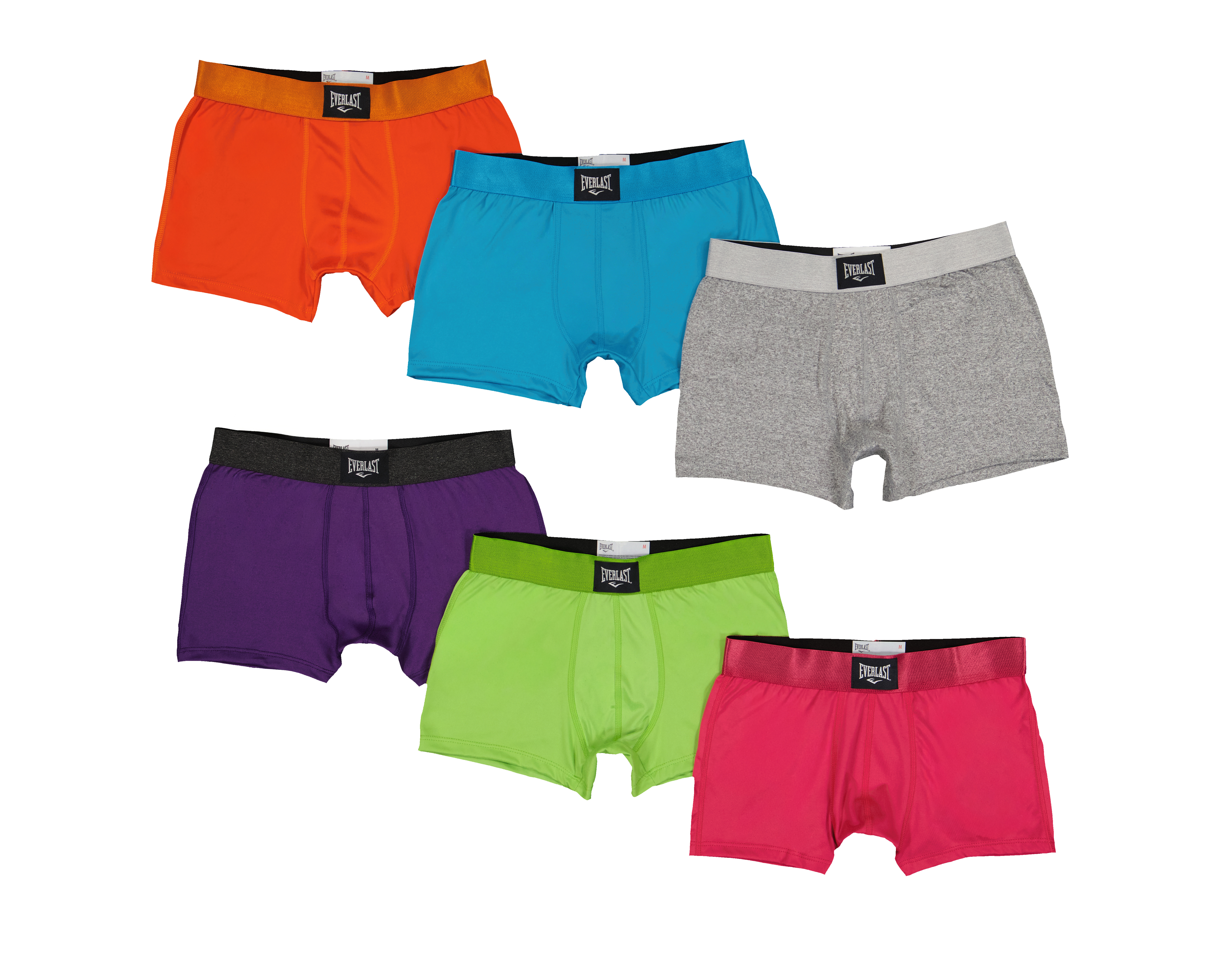 Bóxer Corto Everlast para Hombre 6 Piezas