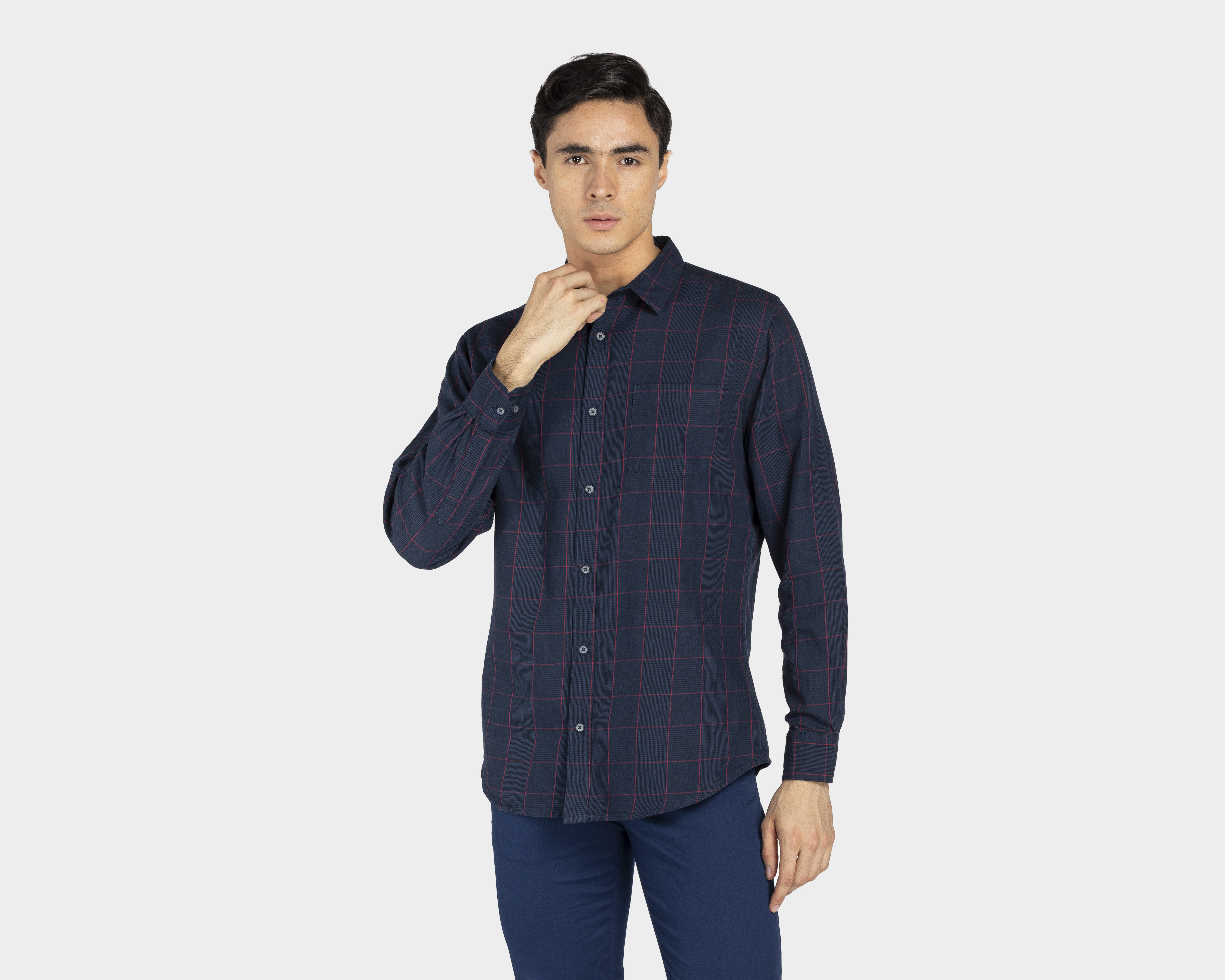 Foto 2 pulgar | Foto 1 | Camisa Casual Refill Regular Fit a Cuadros