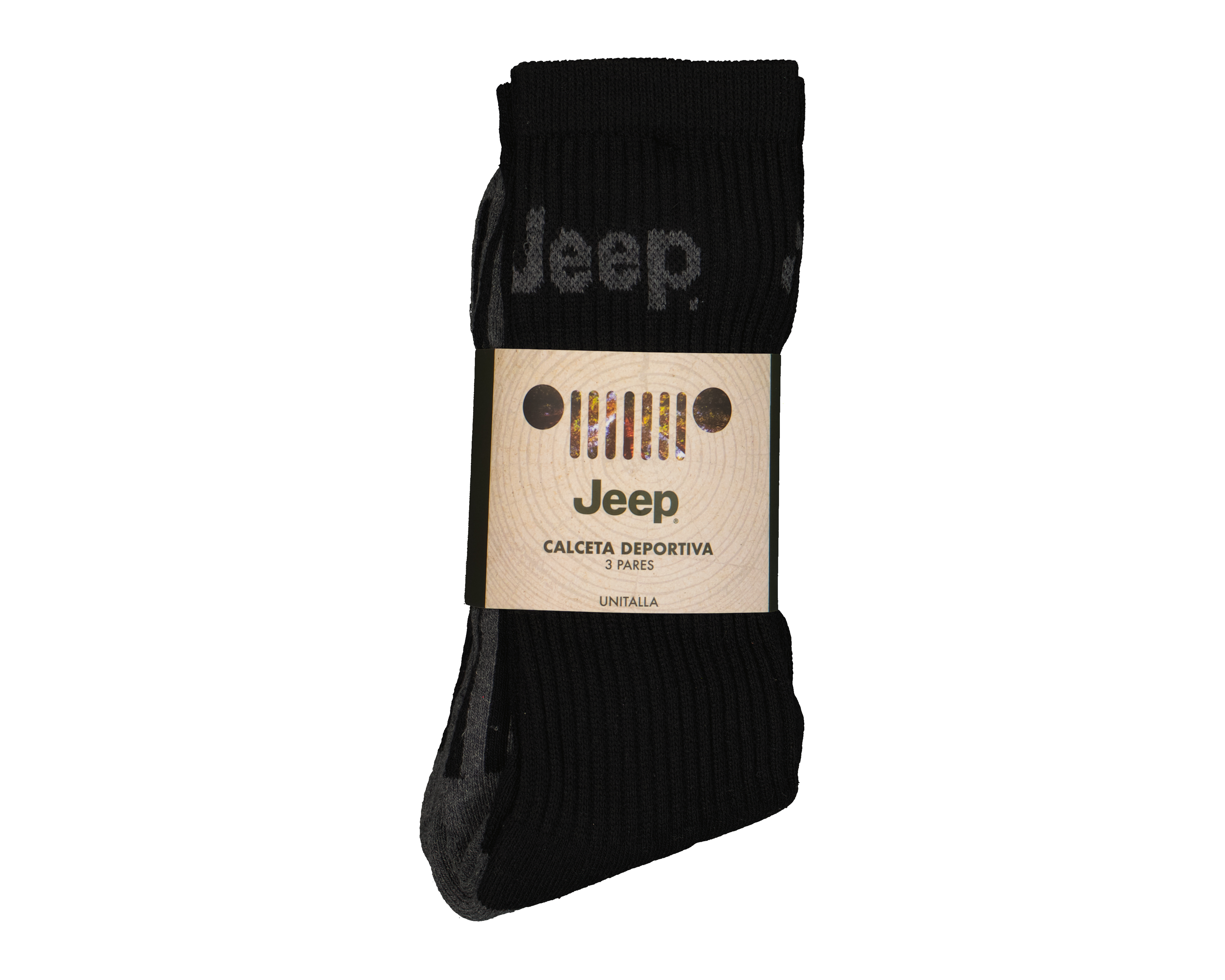 Foto 3 | Foto 3 | Calcetas Deportivas Jeep para Hombre 3 Pares