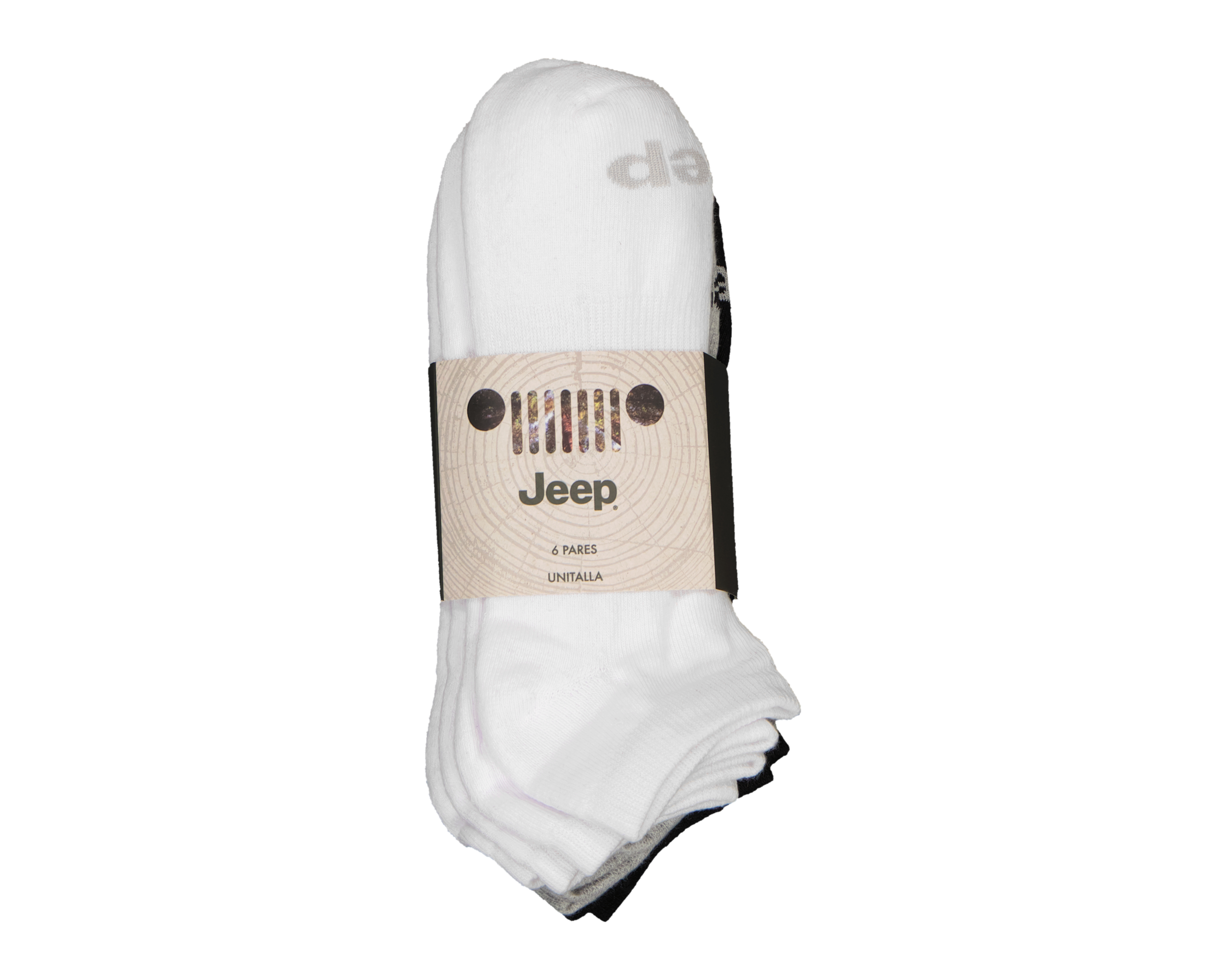 Foto 4 pulgar | Foto 3 | Calcetines Deportivos Jeep para Hombre 6 Pares