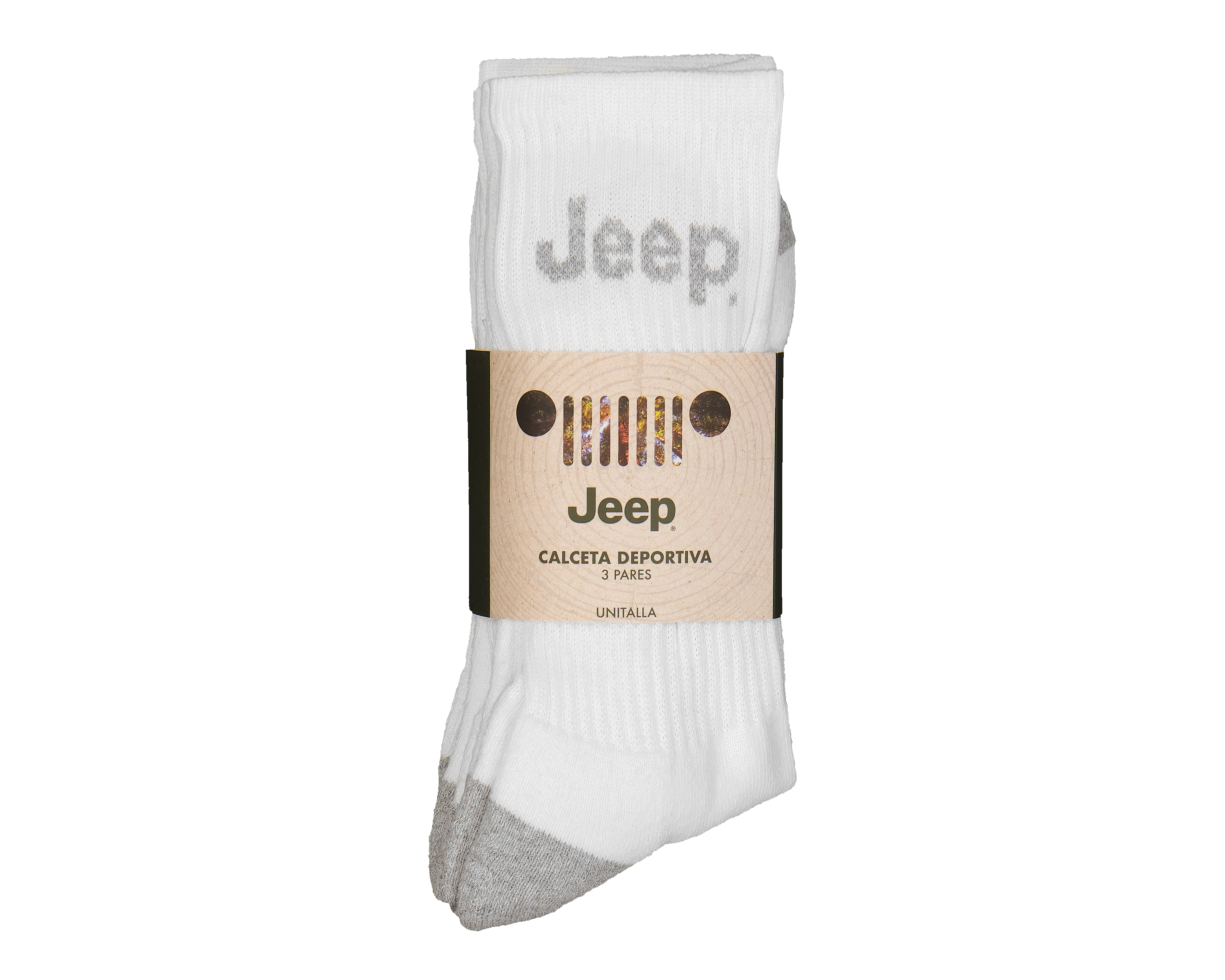 Foto 3 | Foto 3 | Calcetas Deportivas Jeep para Hombre 3 Pares