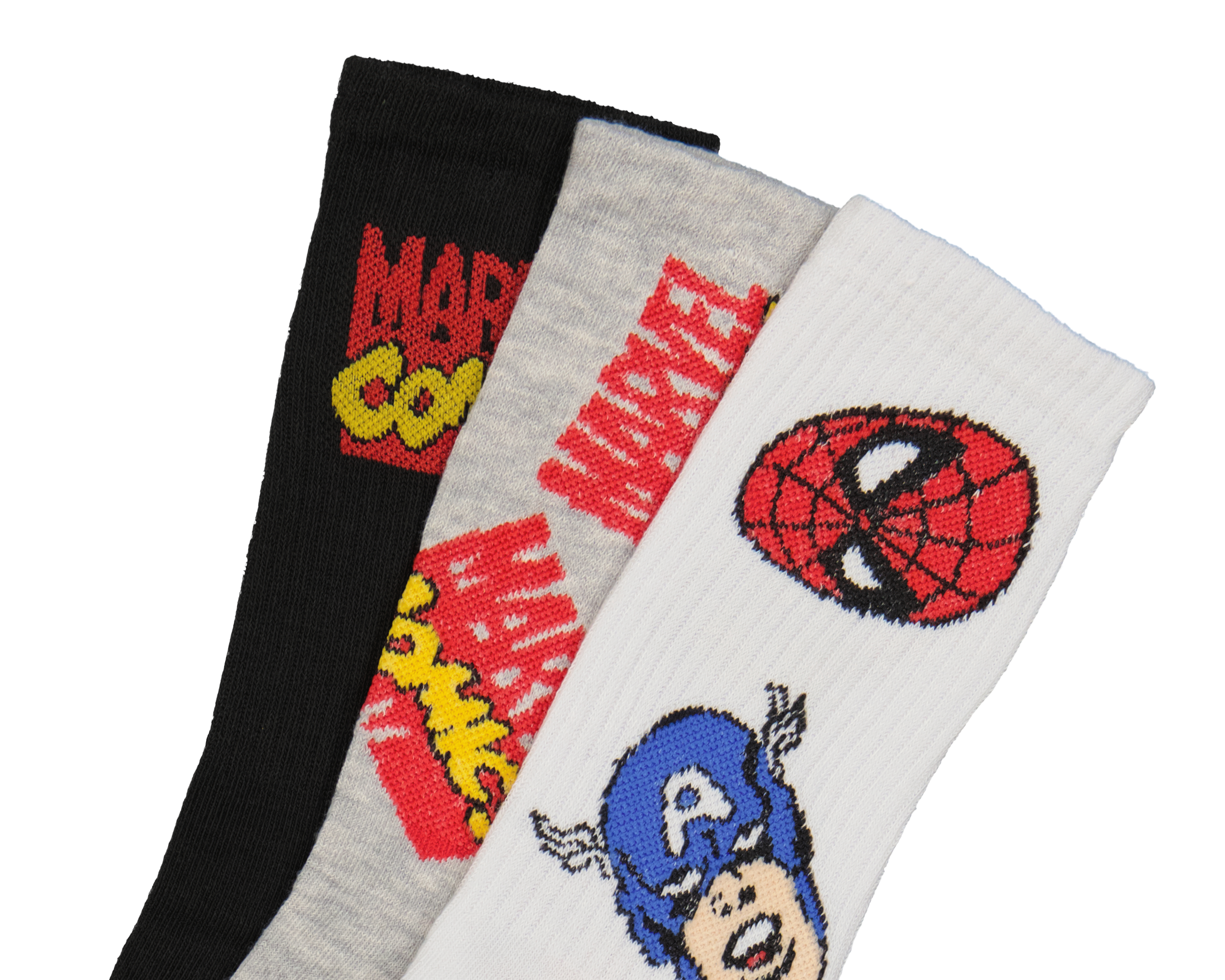 Foto 2 | Foto 2 | Calcetas Largas Marvel Avengers para Hombre 3 Pares