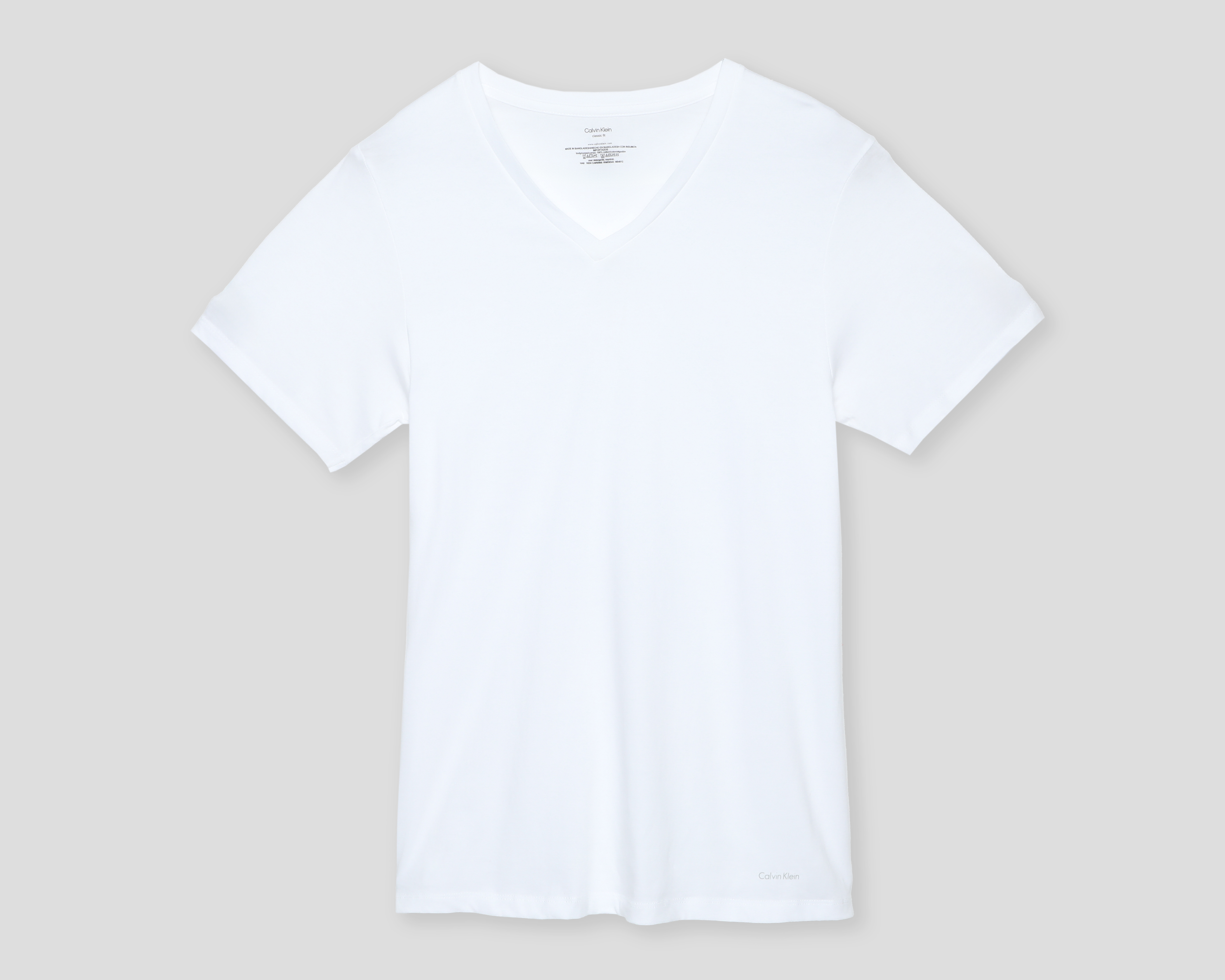 Playera Interior Cuello V Calvin Klein para Hombre 3 Piezas