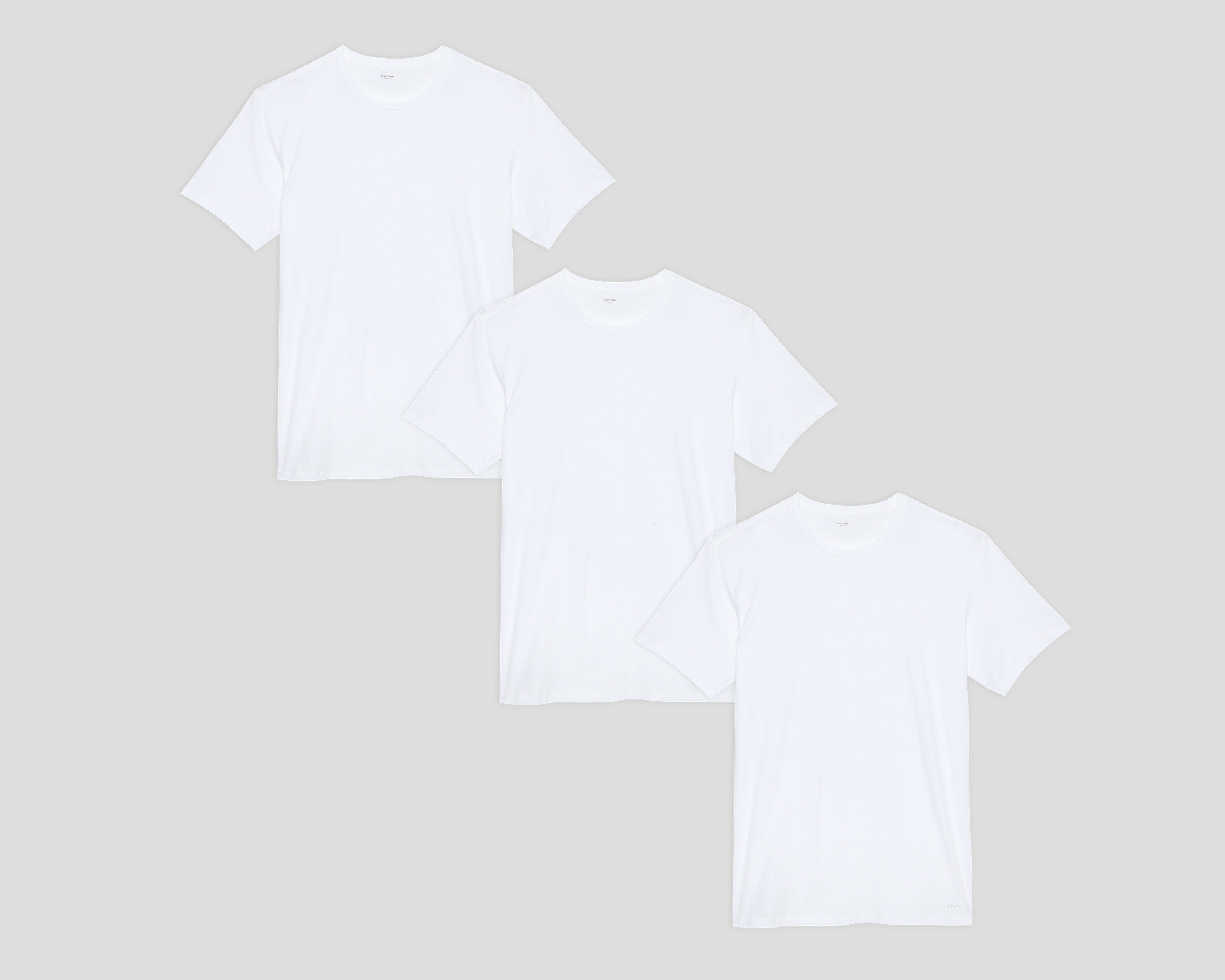 Foto 2 pulgar | Foto 1 | Playera Interior Manga Corta Calvin Klein para Hombre 3 Piezas