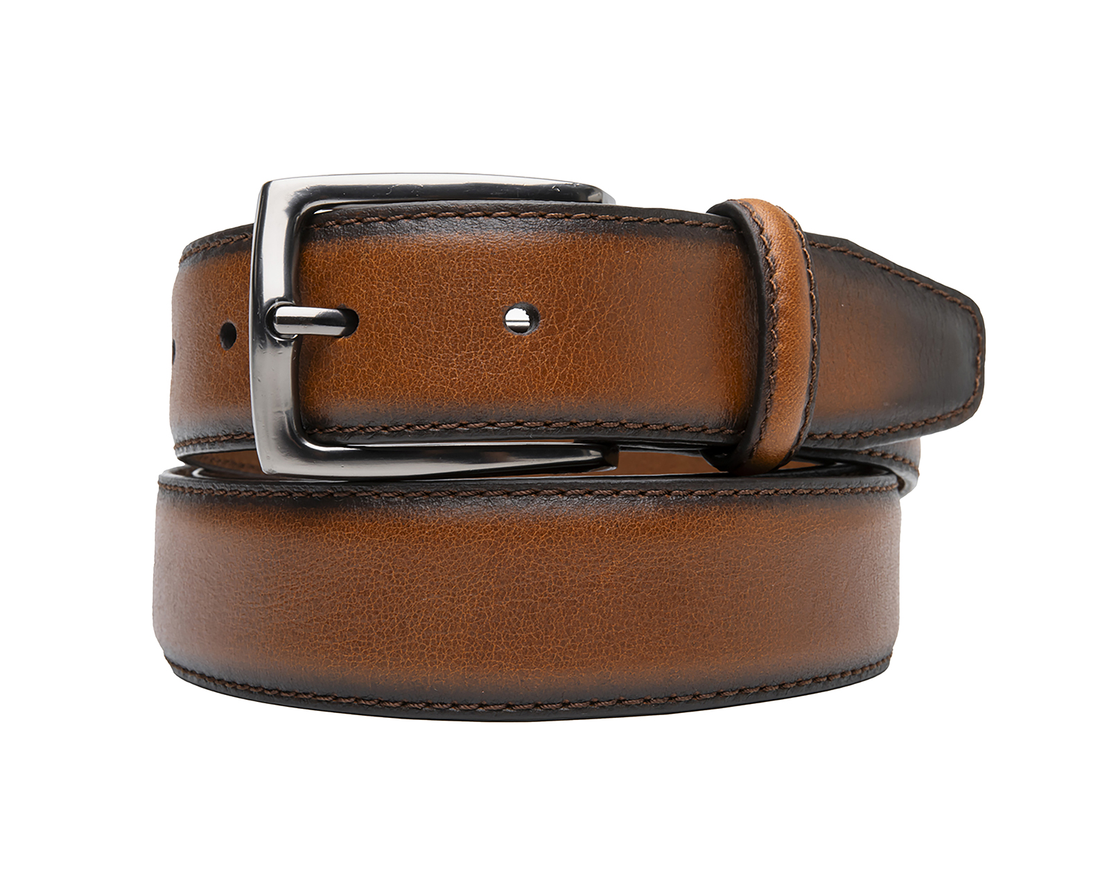 Cinturón de Piel para Hombre Flexi Coñac