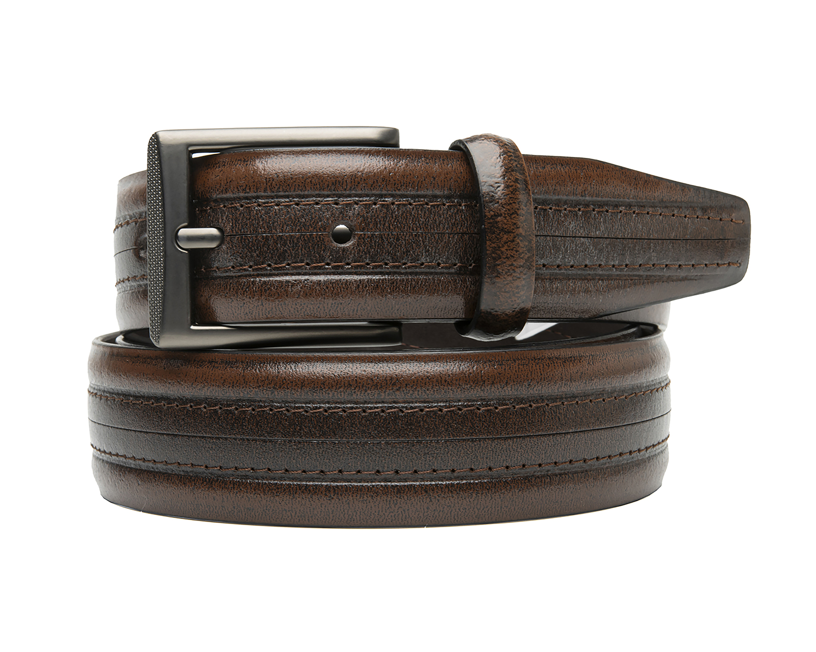 Cinturón de Piel para Hombre Flexi Coñac