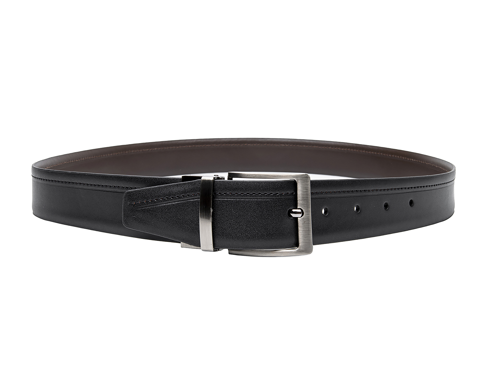 Foto 2 | Foto 2 | Cinturón de Piel para Hombre Flexi Doble Vista Café y Negro