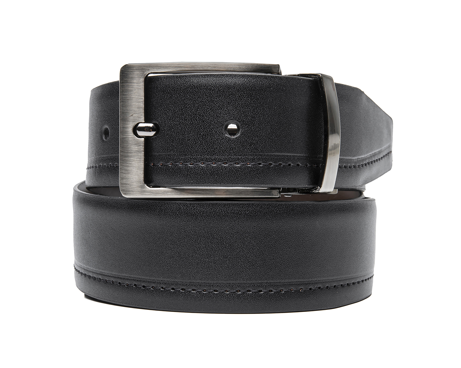 Foto 3 | Foto 3 | Cinturón de Piel para Hombre Flexi Doble Vista Café y Negro