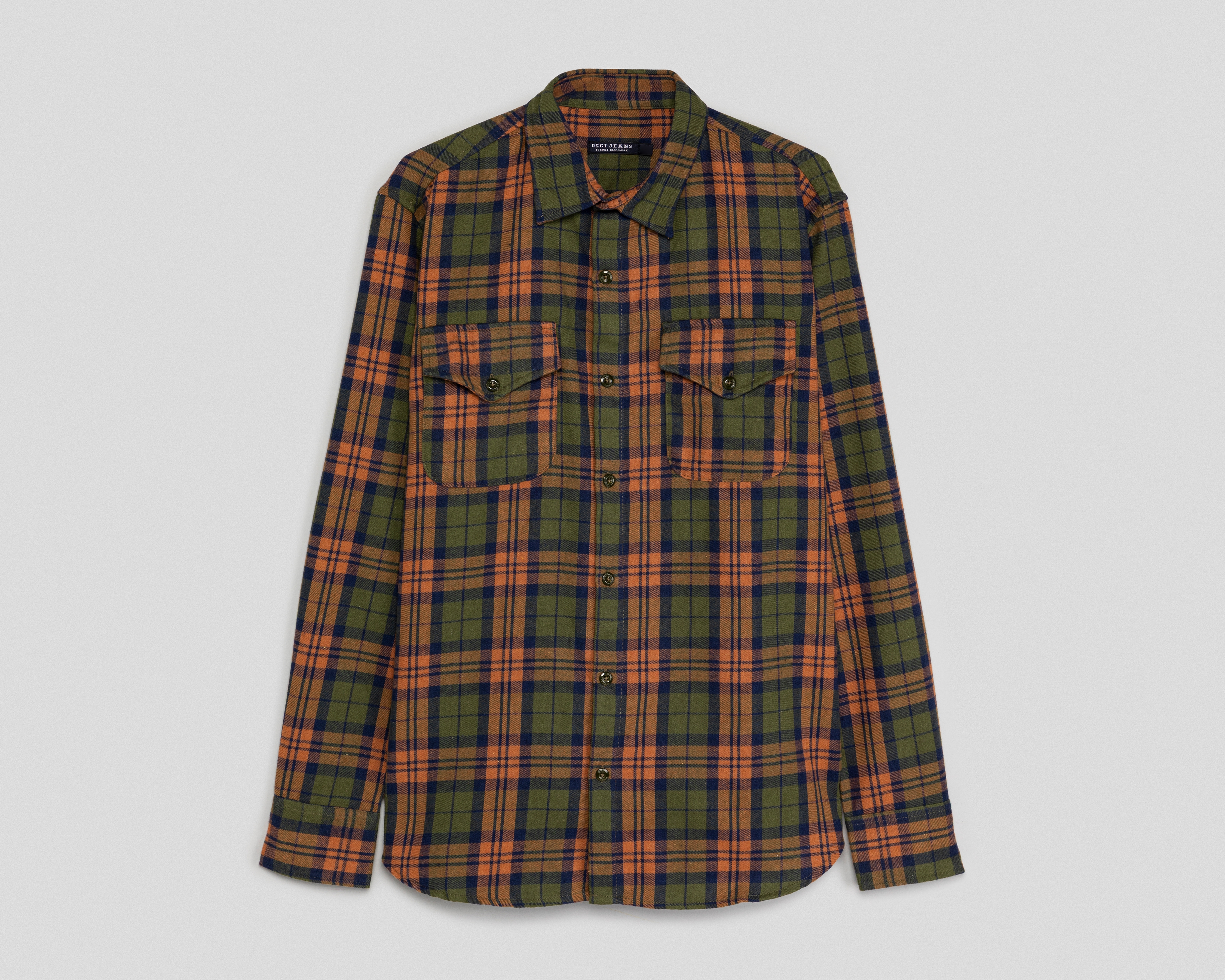 Camisa Casual Oggi Regular a Cuadros para Hombre