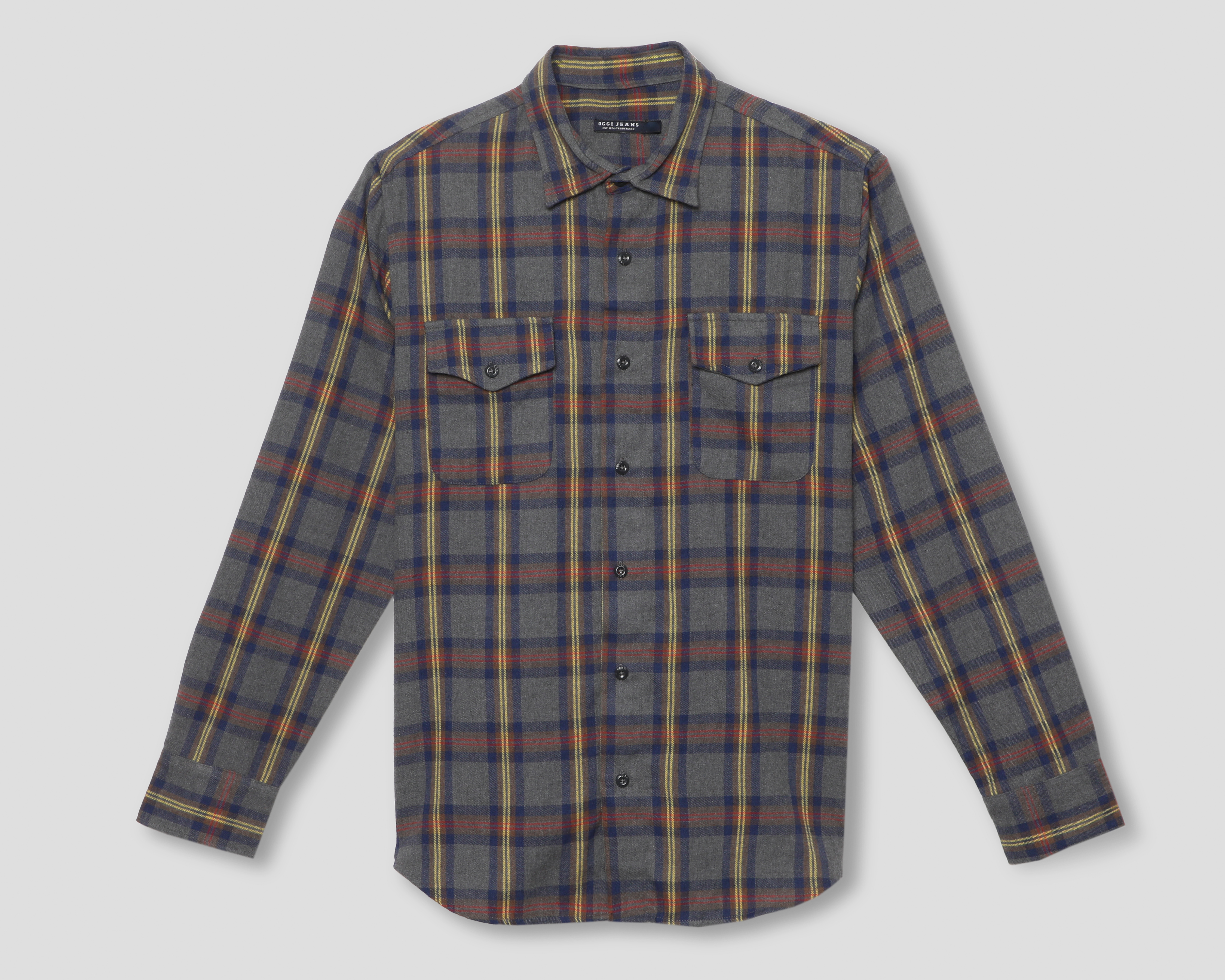 Foto 2 pulgar | Foto 1 | Camisa Casual Oggi Regular a Cuadros para Hombre