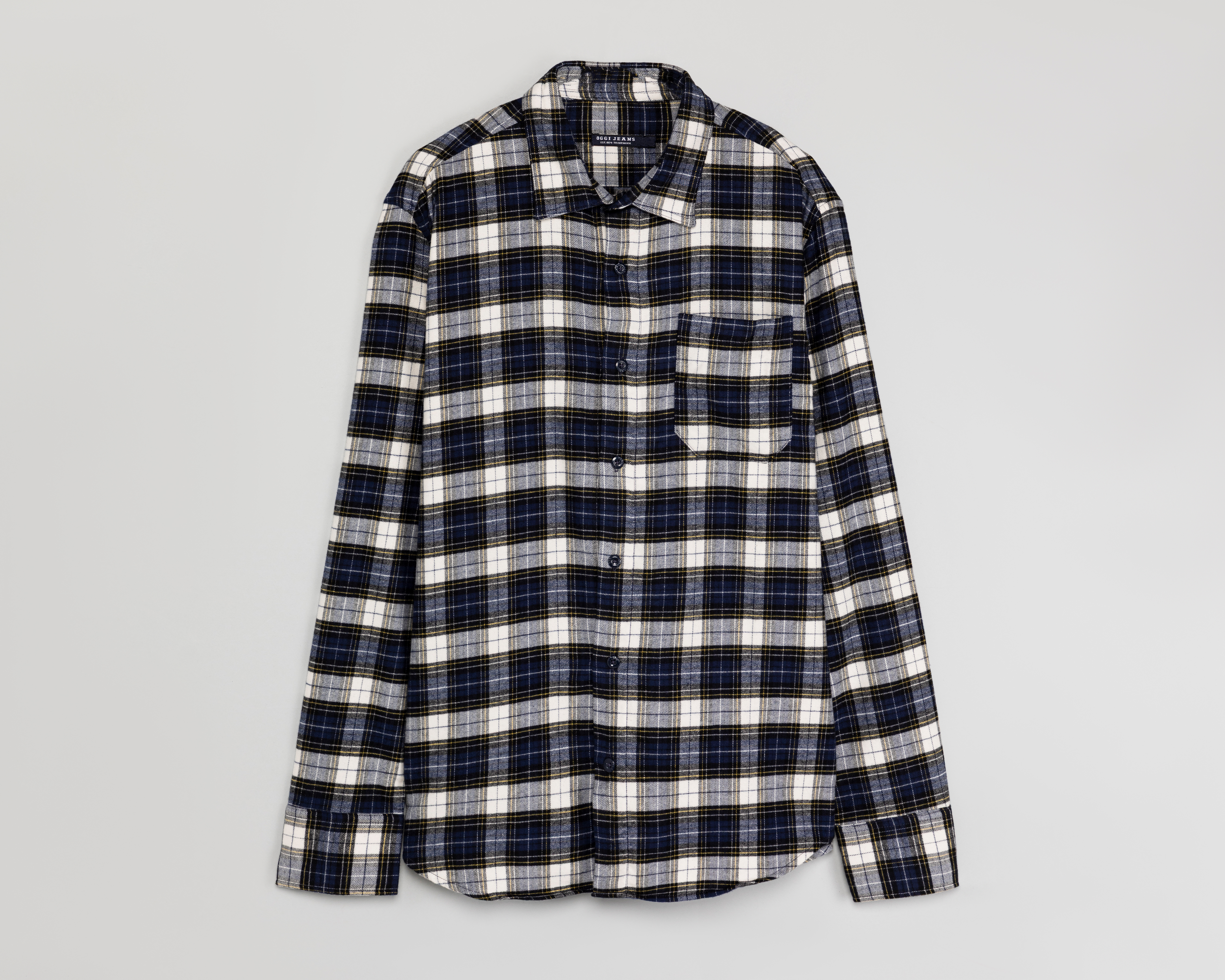 Foto 1 | Foto 1 | Camisa Casual de Algodón Oggi Regular a Cuadros para Hombre