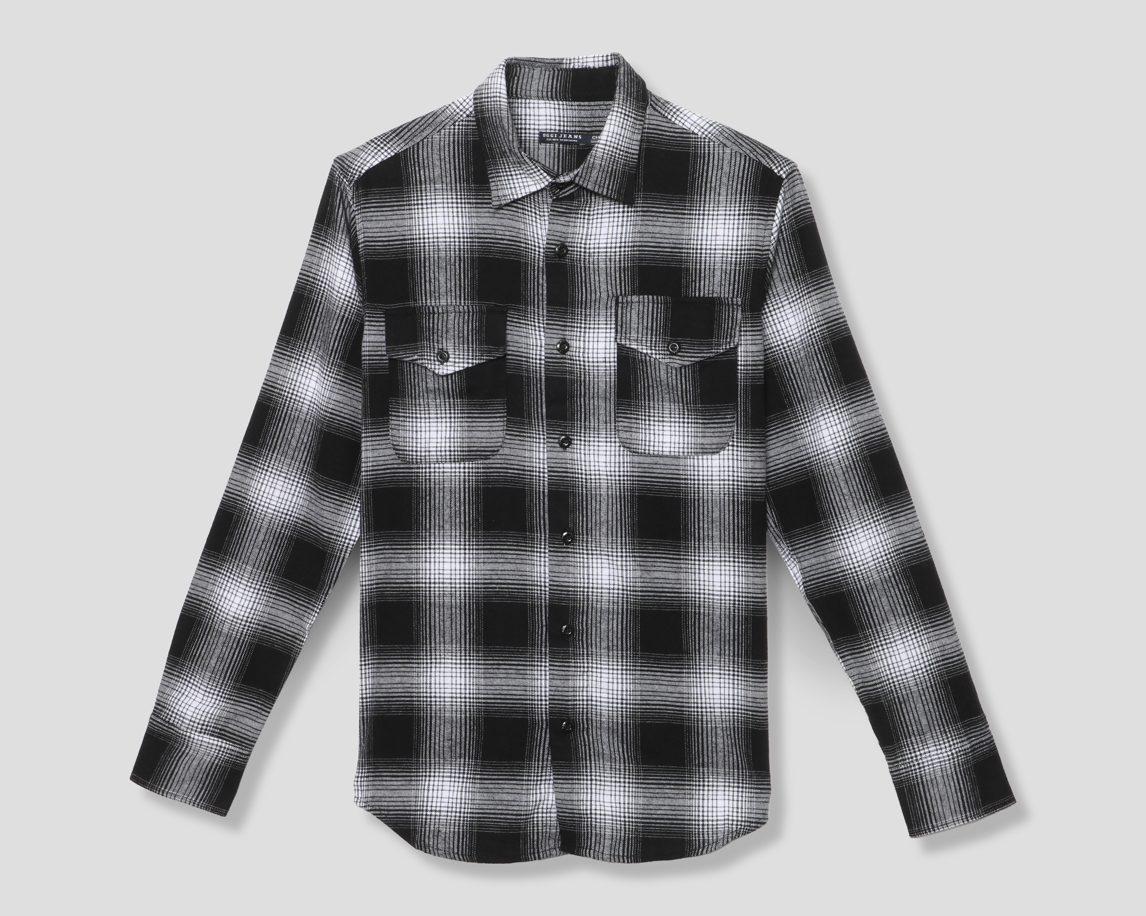 Foto 1 | Foto 1 | Camisa Casual de Algodón Oggi Regular a Cuadros para Hombre