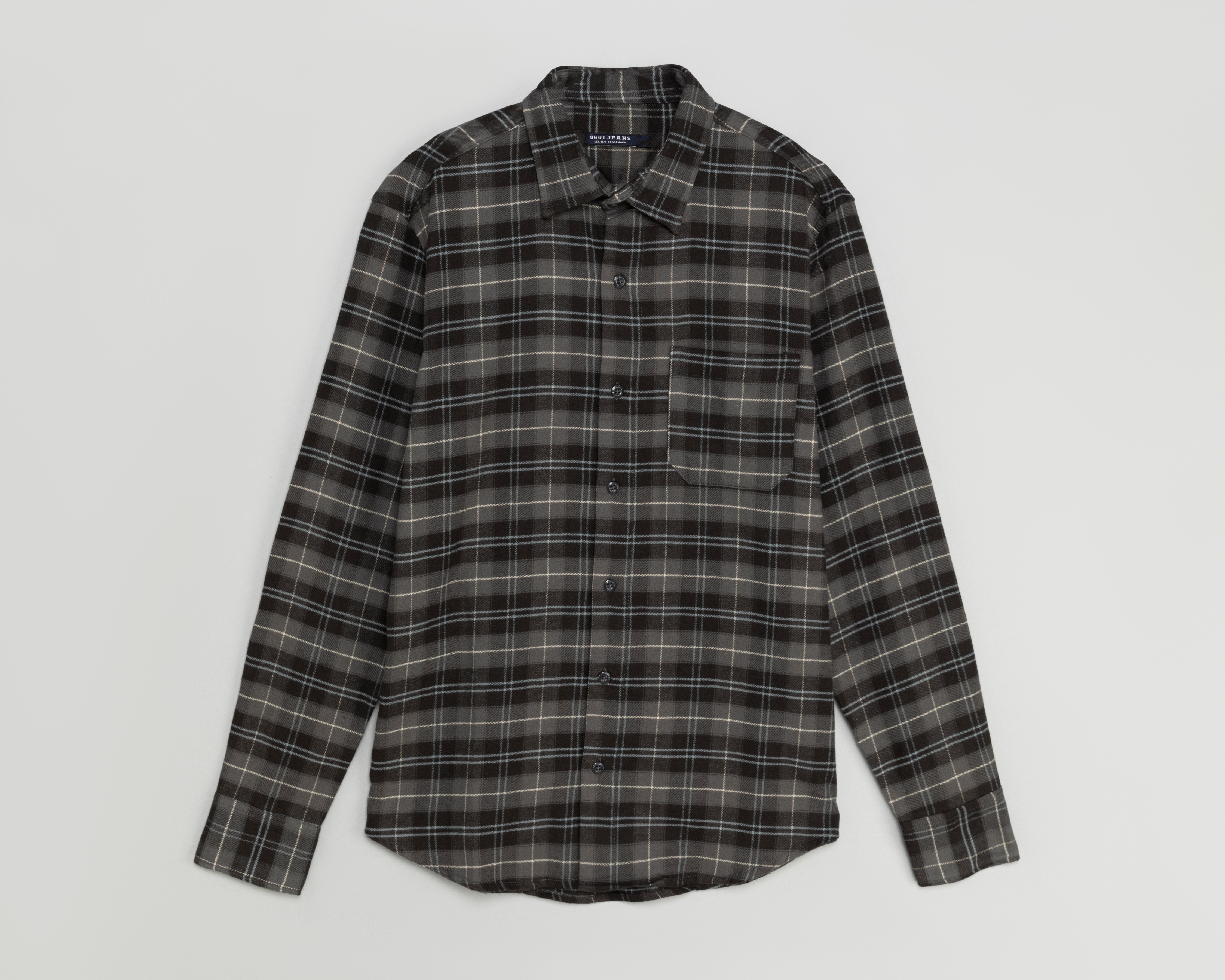 Foto 2 pulgar | Foto 1 | Camisa Casual de Algodón Oggi Regular a Cuadros para Hombre