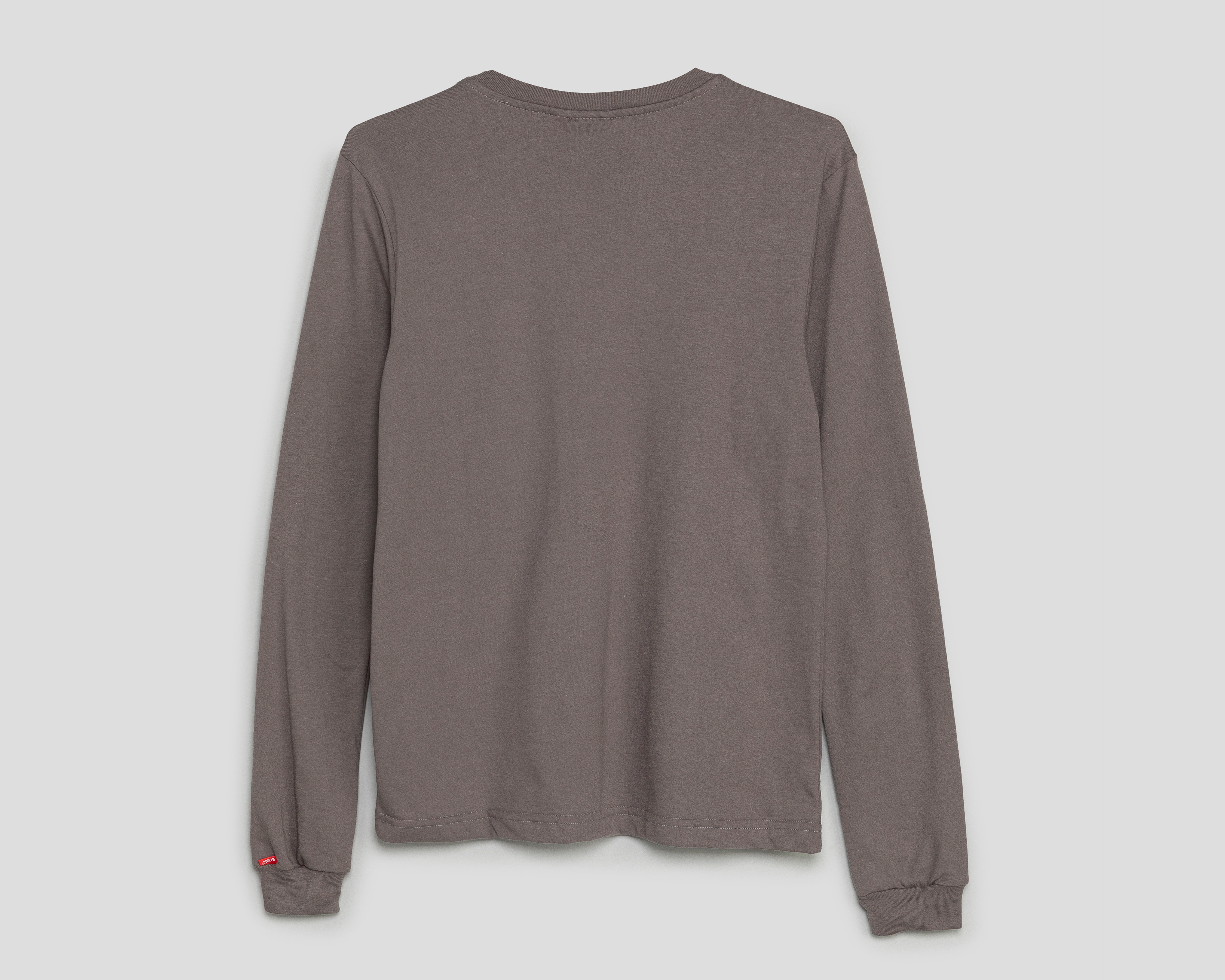 Foto 3 pulgar | Foto 2 | Playera Manga Larga de Cuello Redondo Gris Oggi para Hombre