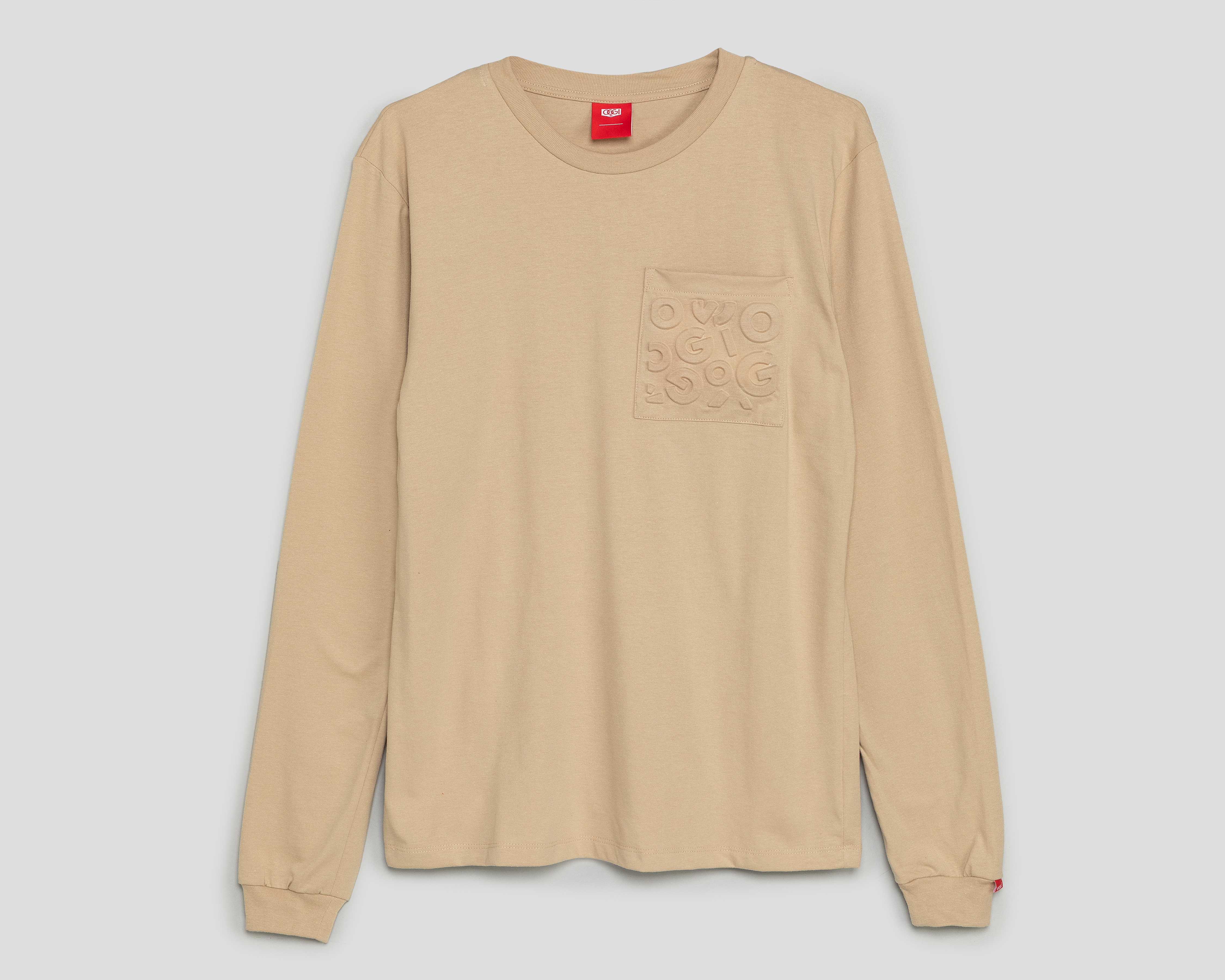 Playera Manga Larga Vainilla Oggi para Hombre