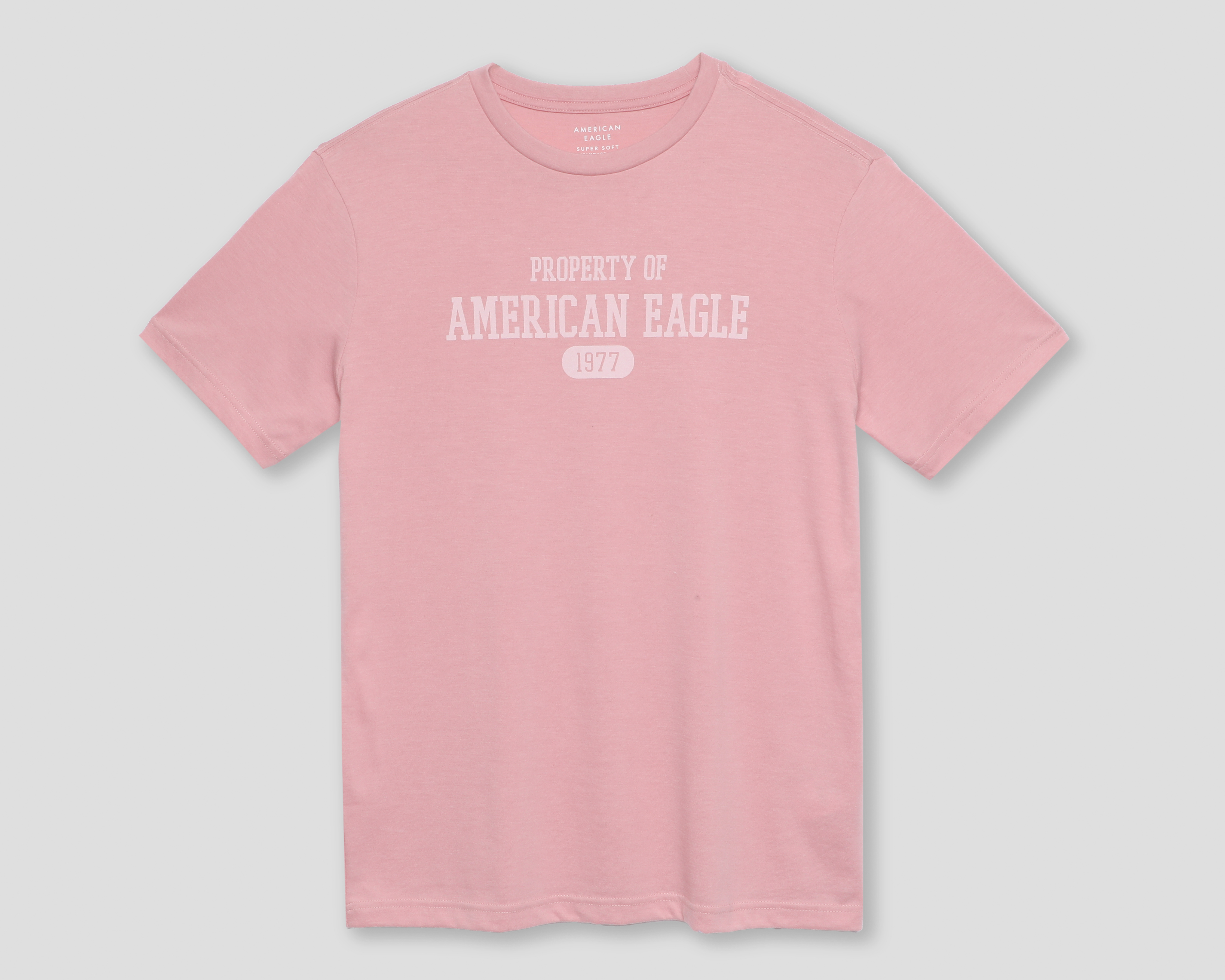 Foto 1 | Foto 1 | Playera de Cuello Redondo Rosa American Eagle para Hombre