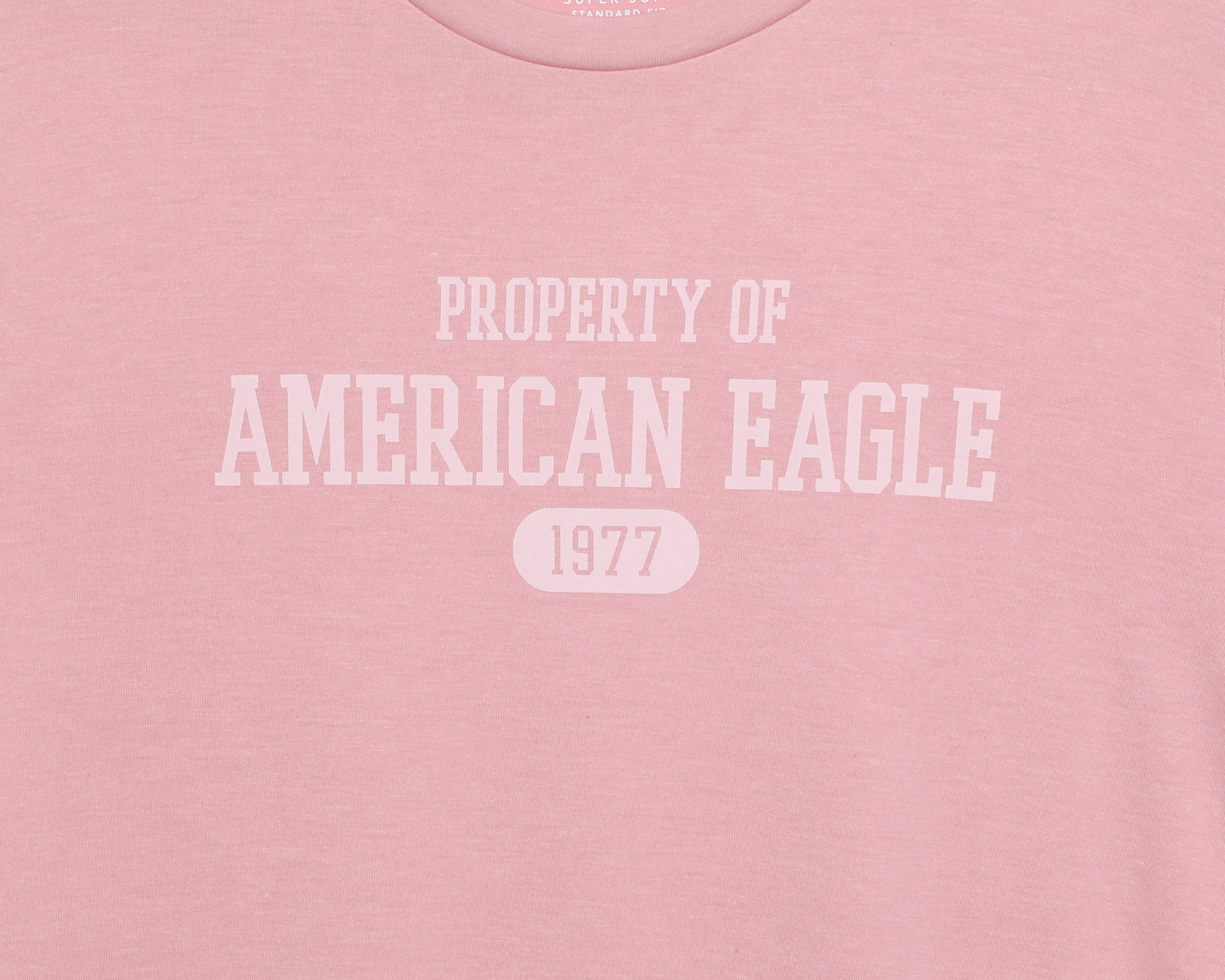 Foto 3 | Foto 3 | Playera de Cuello Redondo Rosa American Eagle para Hombre