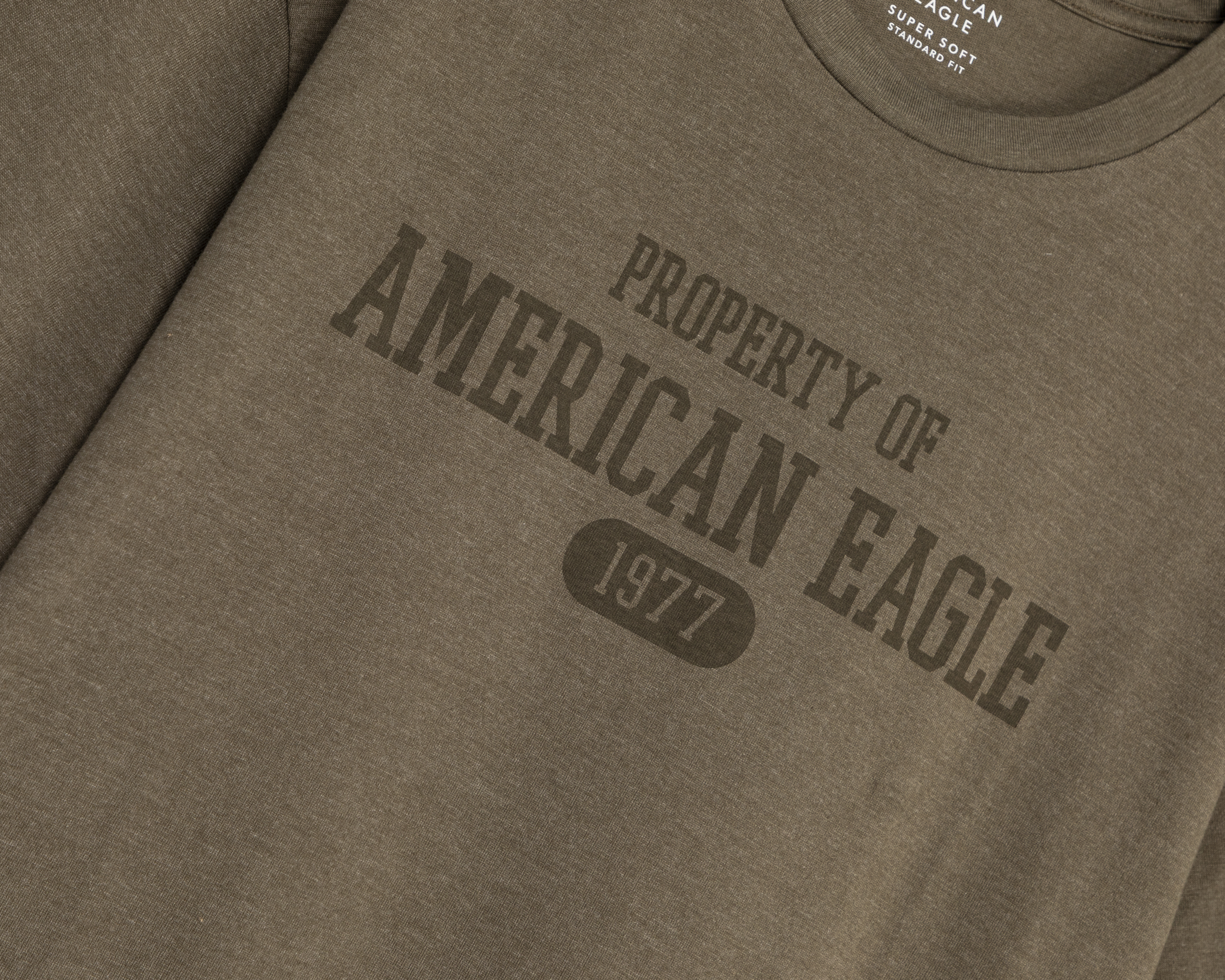 Foto 3 | Foto 3 | Playera de Cuello Redondo Verde American Eagle para Hombre