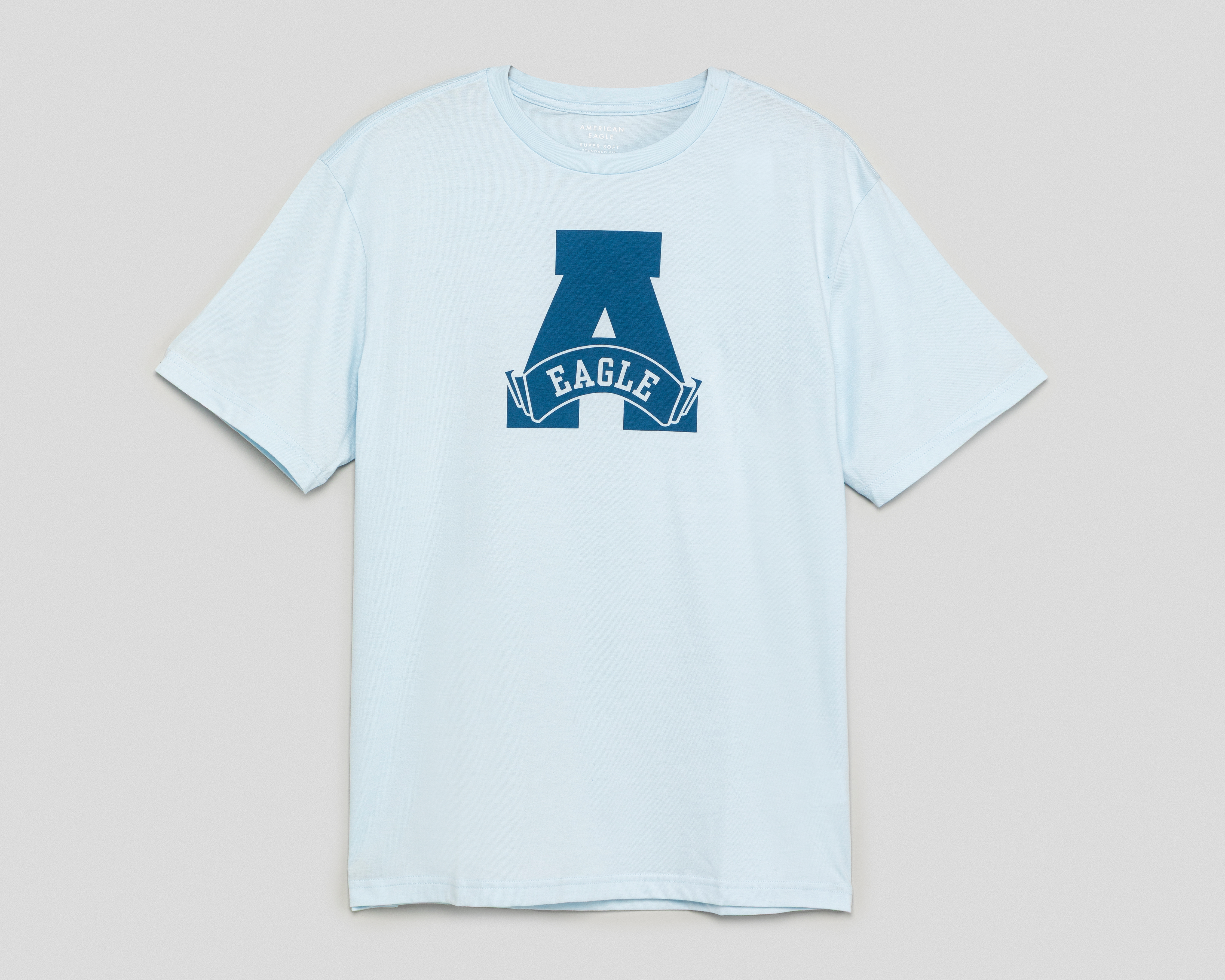 Playera de Cuello Redondo Azul American Eagle para Hombre