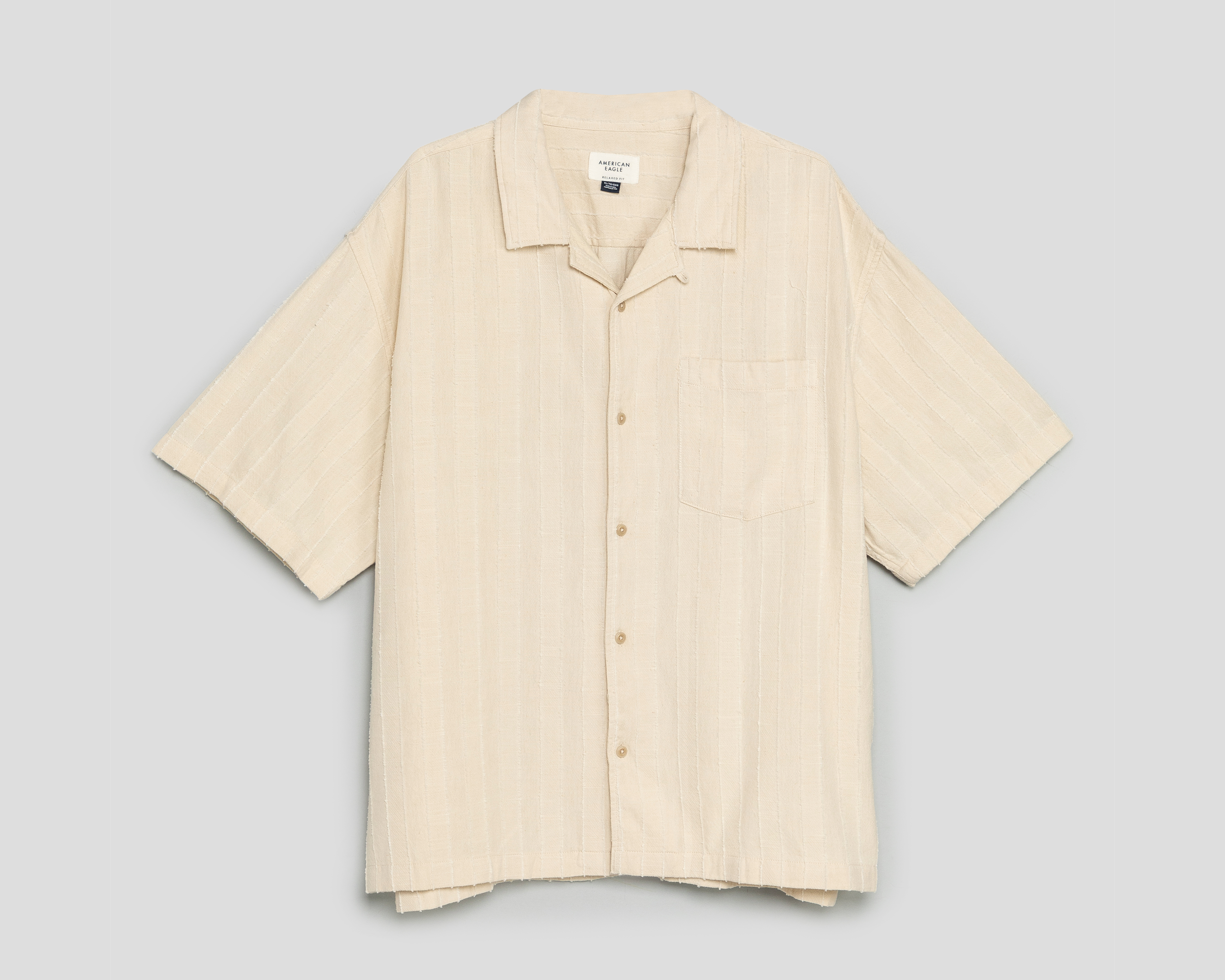 Foto 2 pulgar | Foto 1 | Camisa Casual American Eagle Relaxed Fit Lisa para Hombre