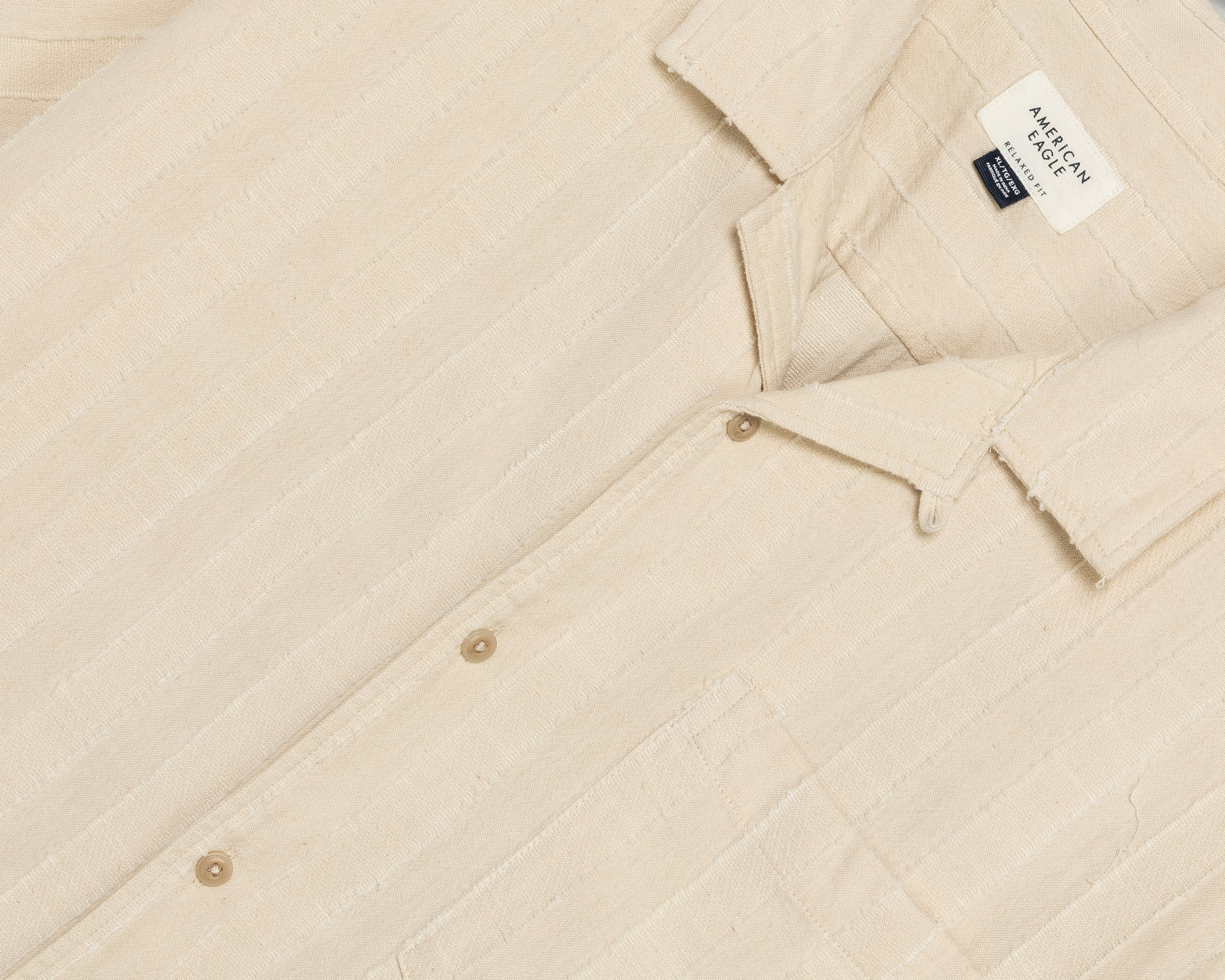 Foto 3 | Foto 3 | Camisa Casual American Eagle Relaxed Fit Lisa para Hombre