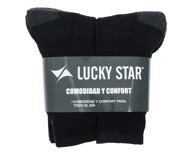 Foto 3 | Foto 3 | Calcetas Deportivas Largas Lucky Star para Hombre 6 Pares
