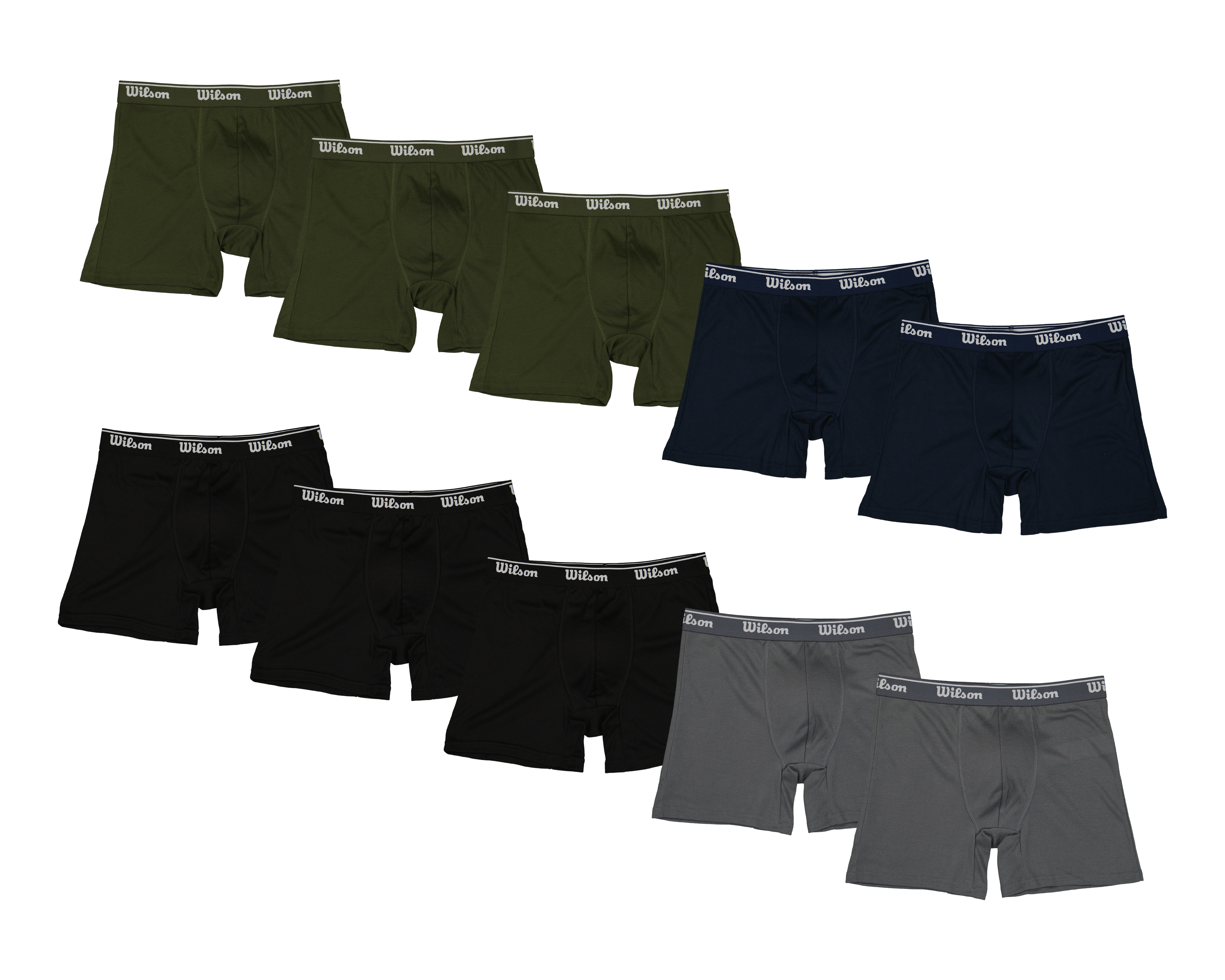 Foto 2 pulgar | Foto 1 | Bóxer Corto Wilson para Hombre 10 Piezas