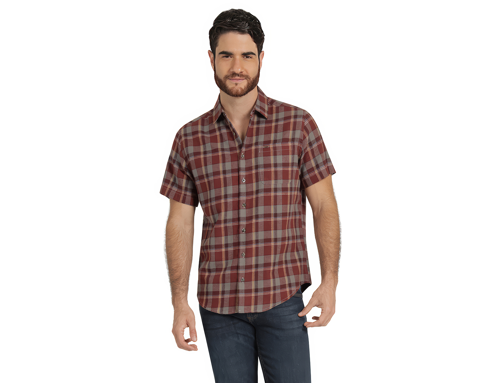 Camisa Casual de Algodón Lee Slim Fit a Cuadros para Hombre