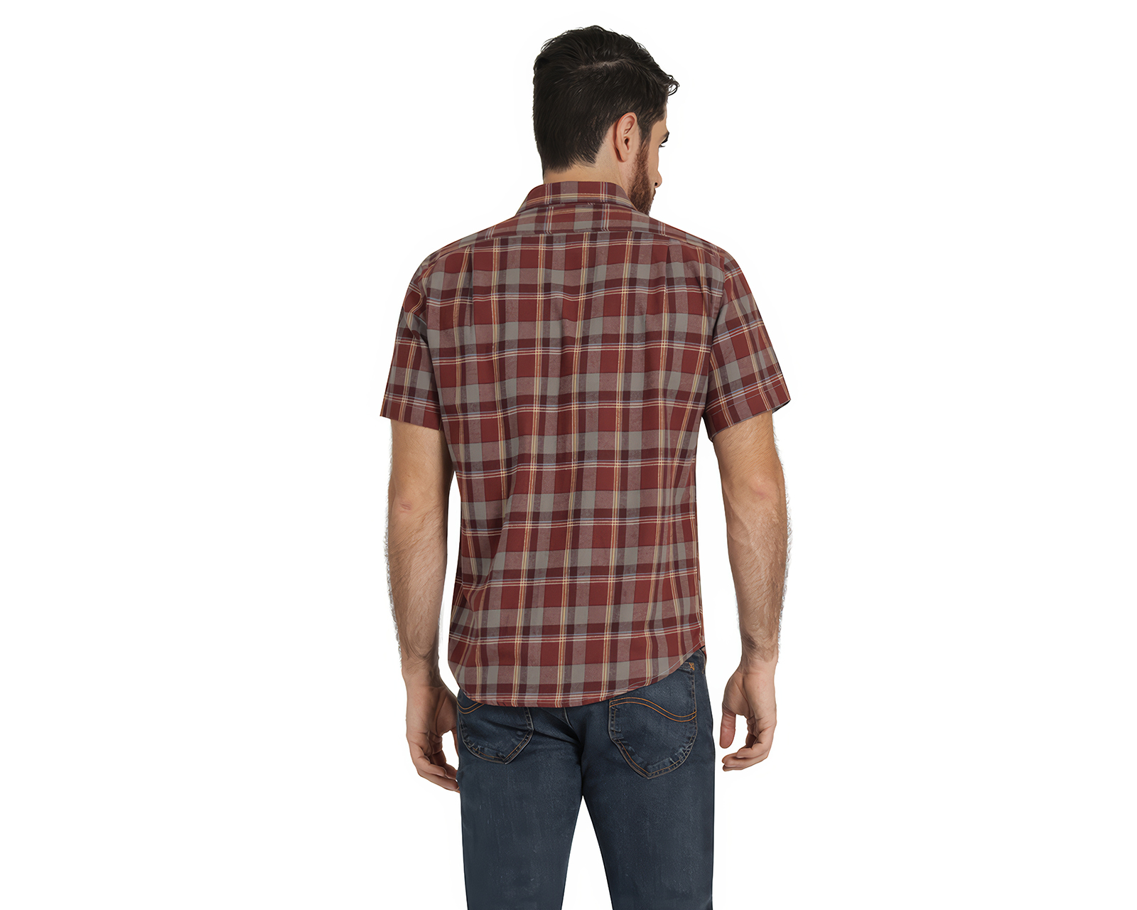 Foto 4 pulgar | Foto 3 | Camisa Casual de Algodón Lee Slim Fit a Cuadros para Hombre