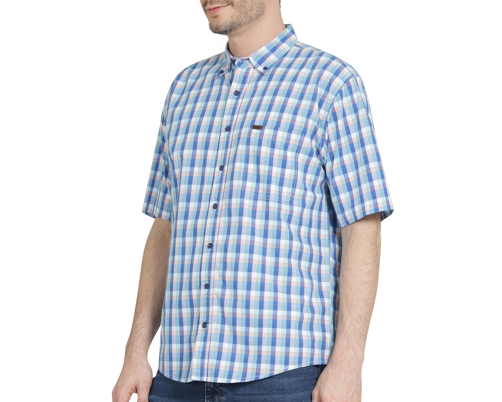 Foto 4 | Foto 4 | Camisa Casual de Algodón Lee Regular Cuadrada para Hombre