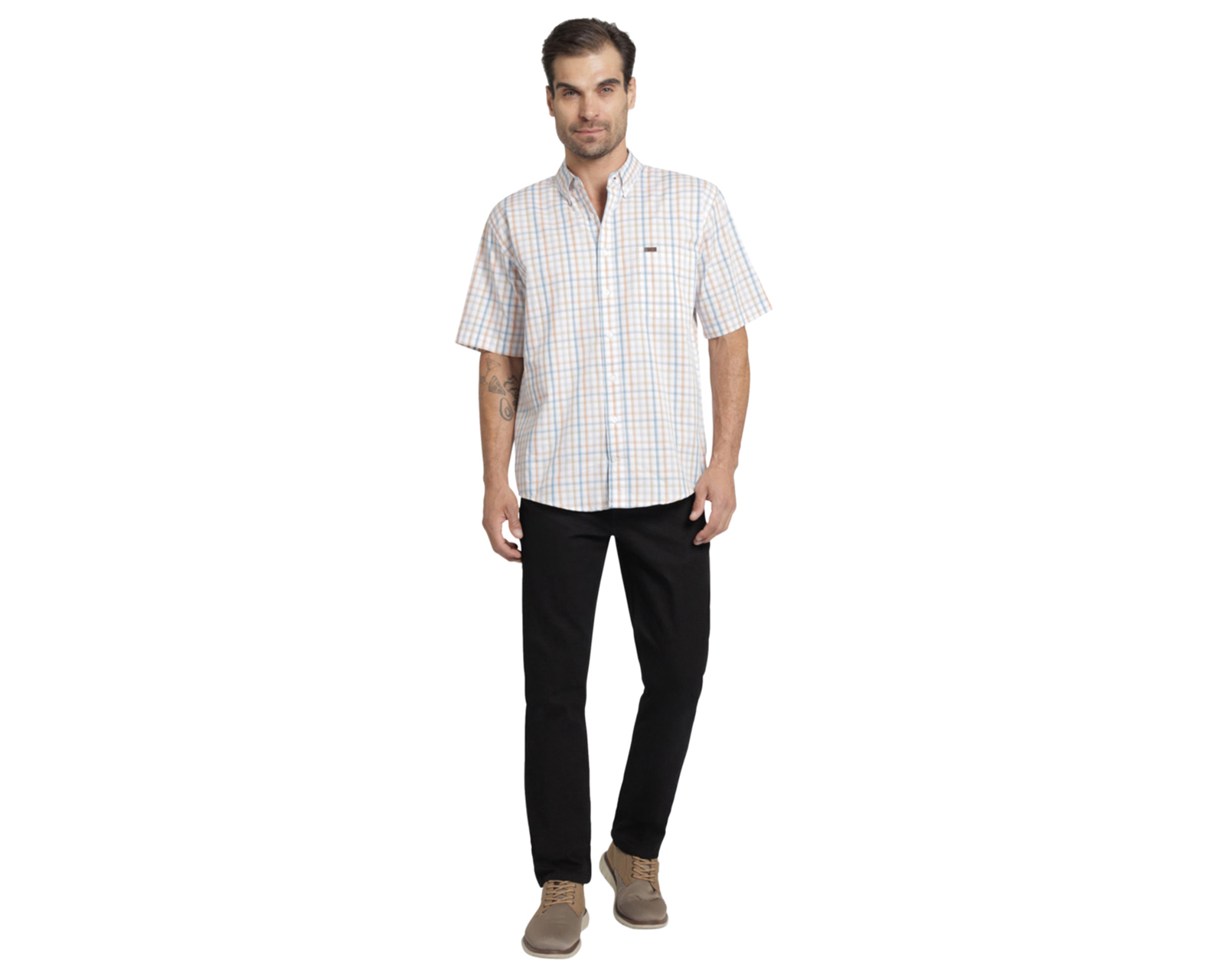 Foto 2 | Foto 2 | Camisa Casual de Algodón Lee Classic Fit a Cuadros para Hombre