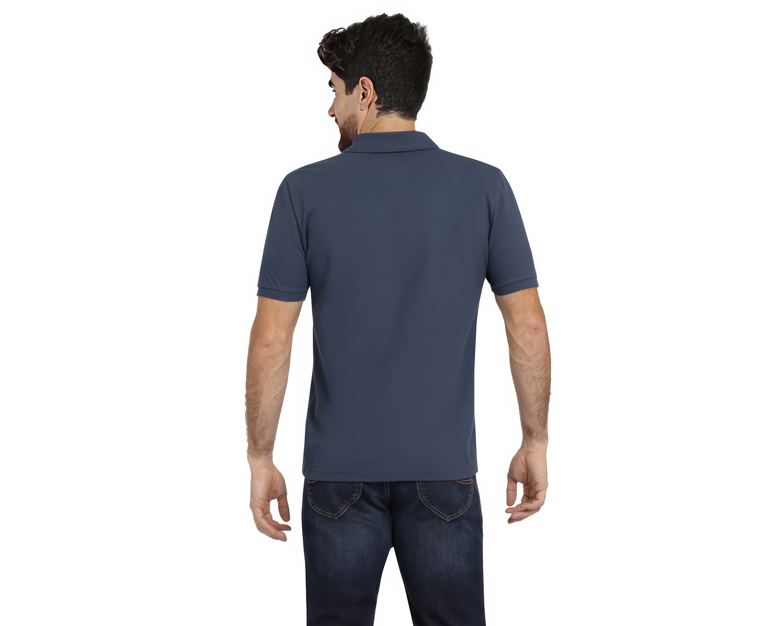 Foto 4 pulgar | Foto 3 | Playera Polo Lee Azul Marino para Hombre