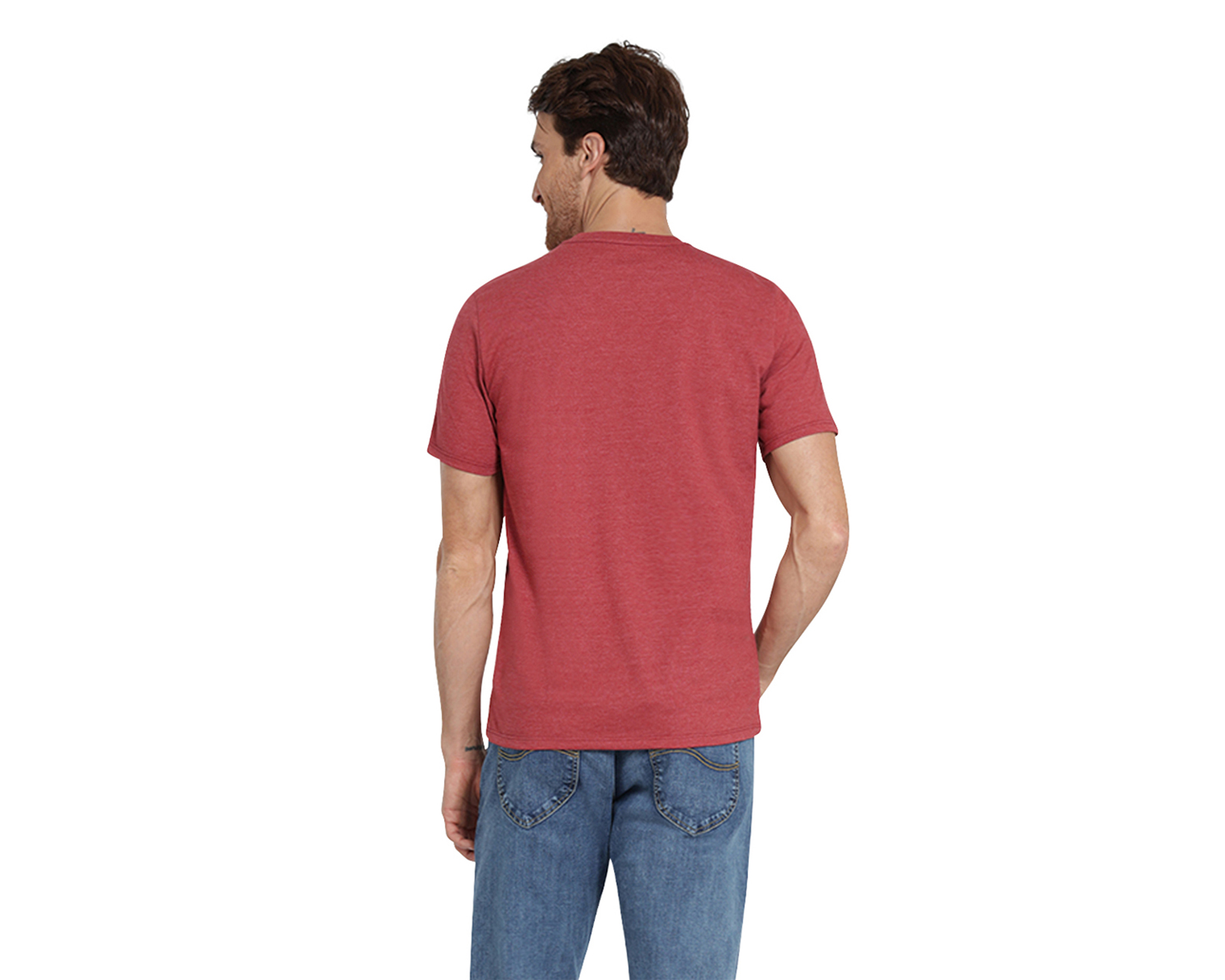 Foto 3 | Foto 3 | Playera de Cuello Redondo Roja Lee para Hombre