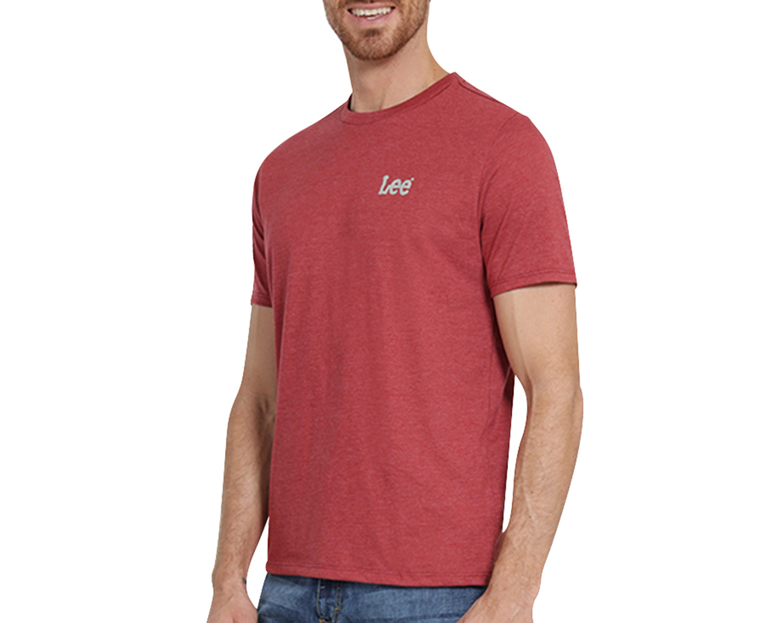 Foto 4 | Foto 4 | Playera de Cuello Redondo Roja Lee para Hombre