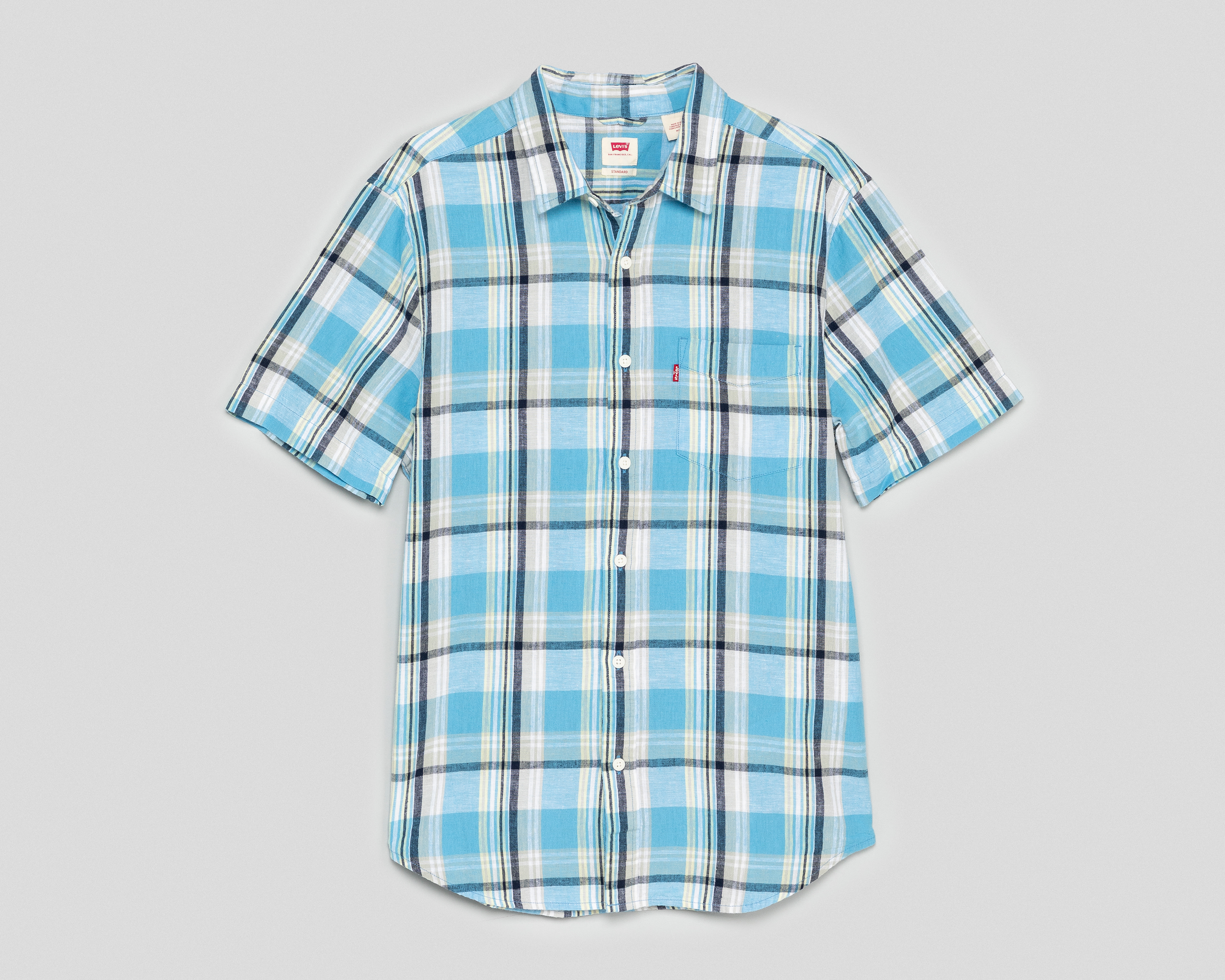 Foto 2 pulgar | Foto 1 | Camisa Casual Levi's Standard a Cuadros para Hombre