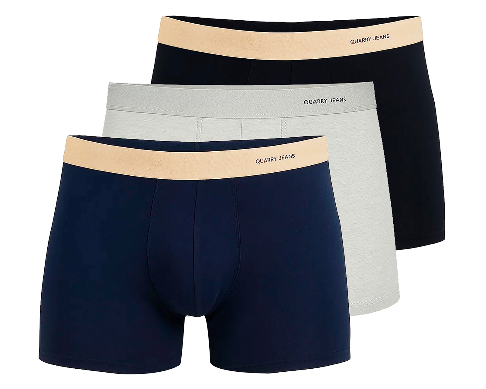Bóxer Corto Quarry para Hombre 3 Piezas