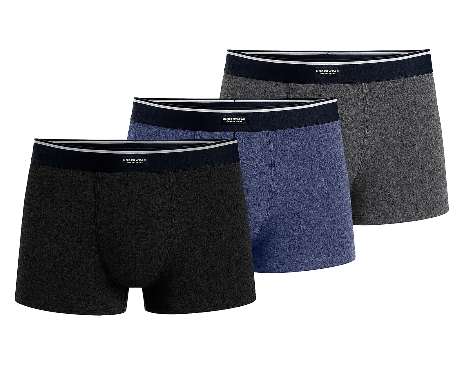 Bóxer Corto Quarry para Hombre 3 Piezas
