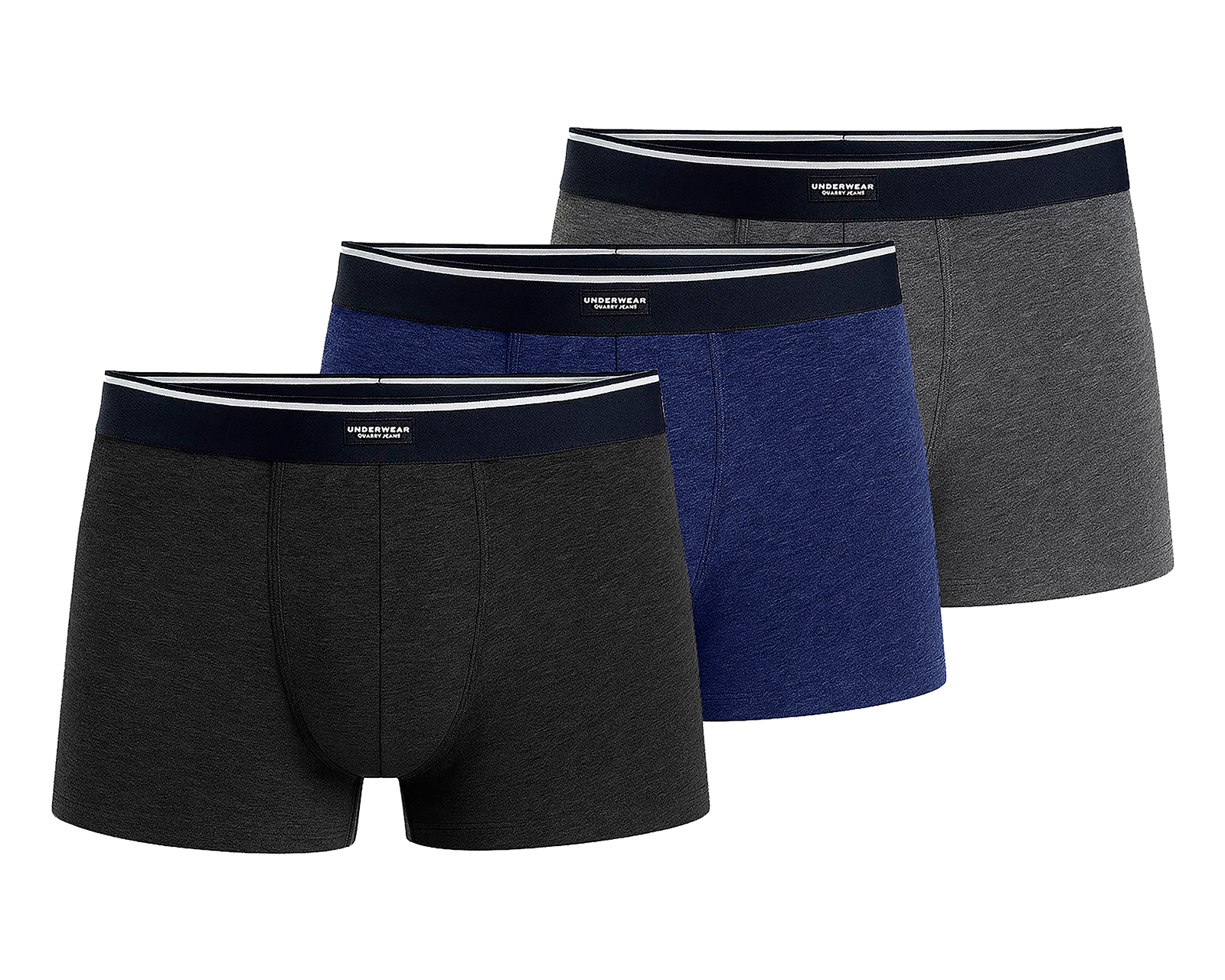 Bóxer Corto Quarry para Hombre 3 Piezas