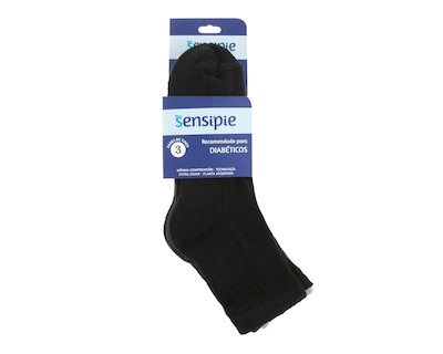 Foto 3 | Foto 3 | Calcetines para Diabético Sensipie Extra Suave 3 Pares