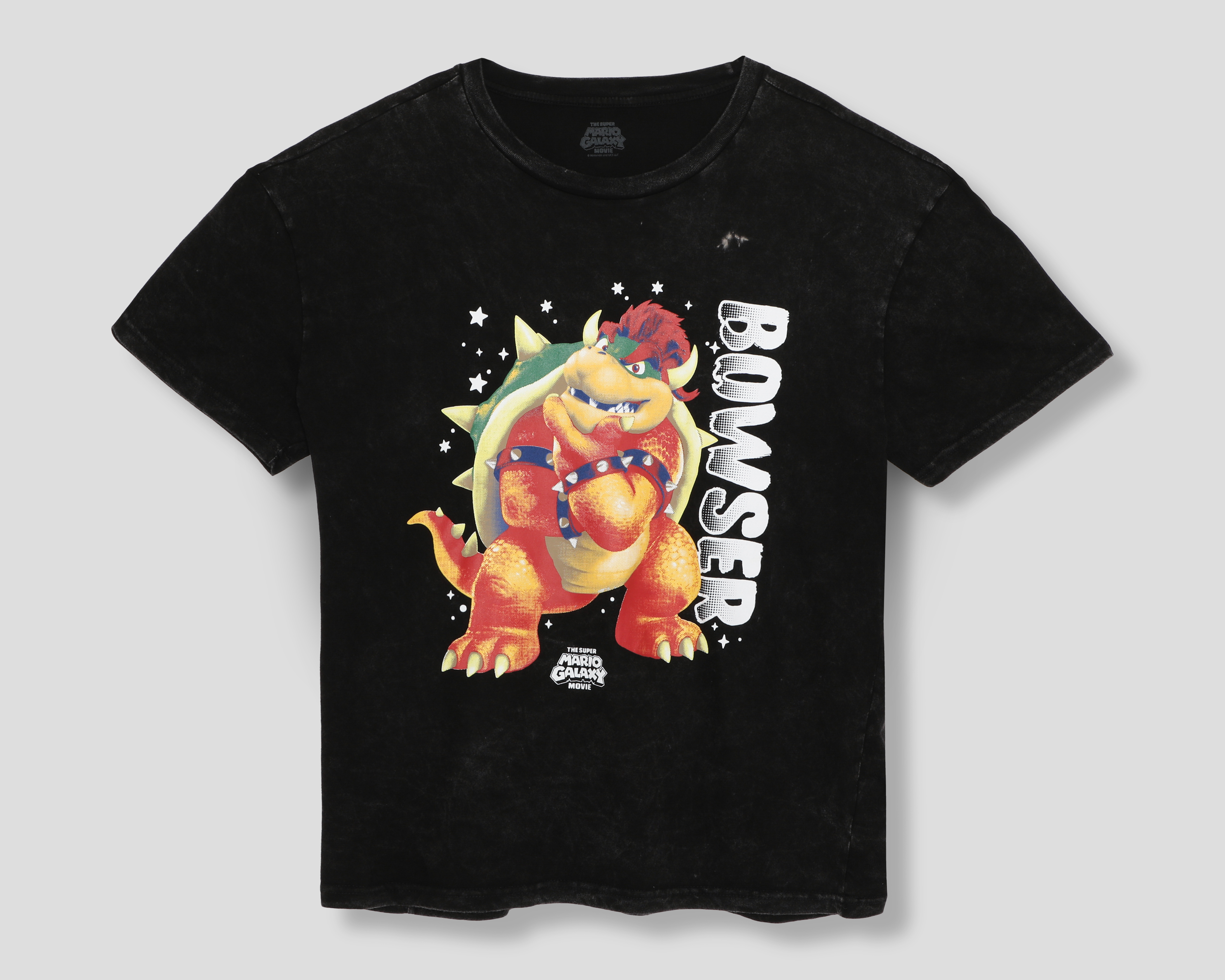 Foto 1 | Foto 1 | Playera de Cuello Redondo Negro The Super Mario Galaxy Movie para Hombre